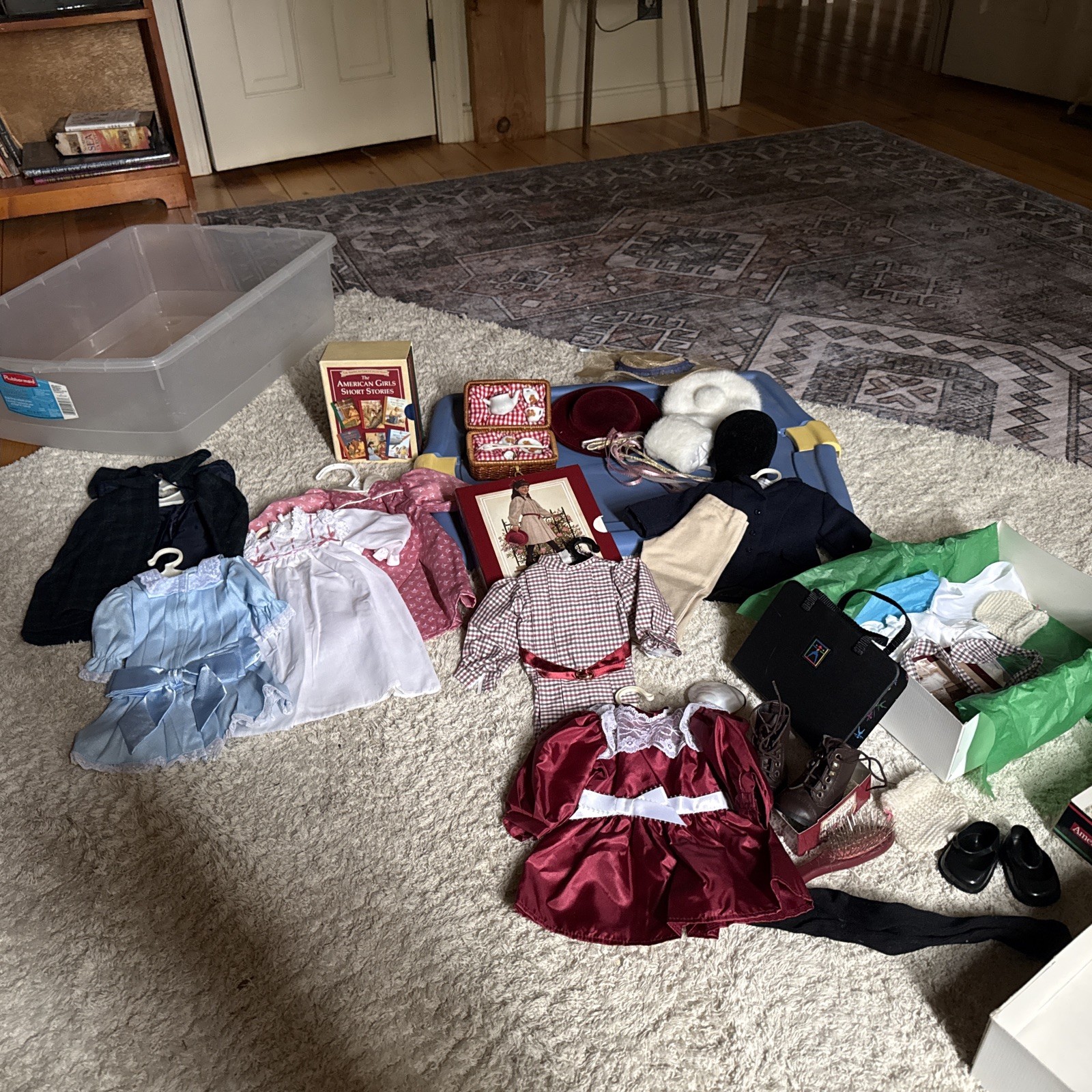 Lot Of American Girl Clothing And Accessories Designed For Samantha Doll