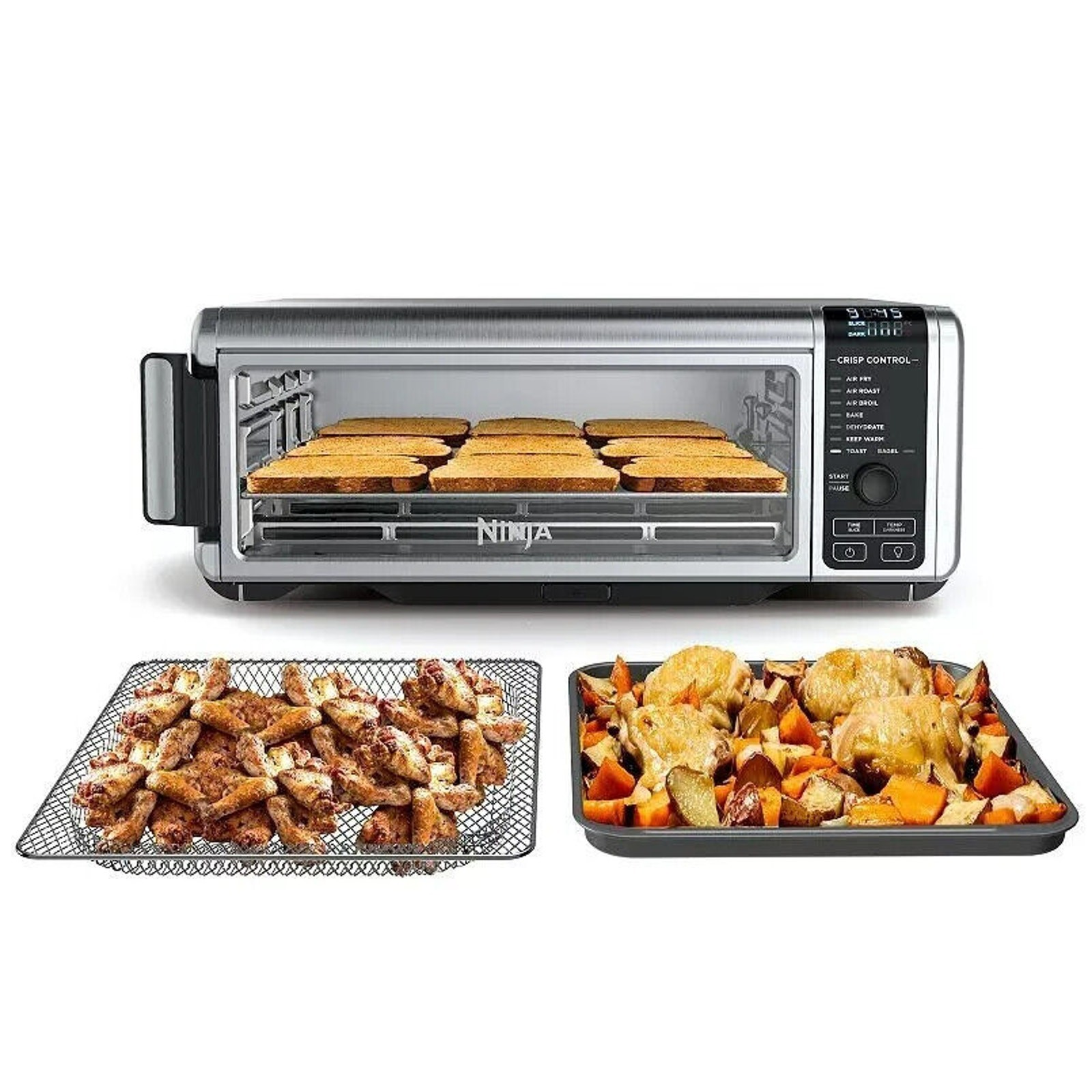 Ninja SP101 Air Fry Countertop Oven Flip Away Toaster Oven