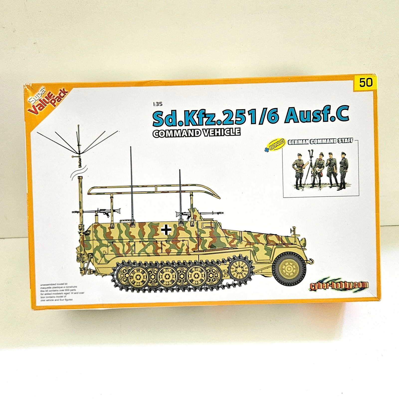 1/35 CYBER HOBBY/ DRAGON SDKFZ 251/C COMMAND VEHICLE #9150 NEW MODEL 1/35 CYBER HOBBY/ DRAGON SDKFZ 251/C COMMAND VEHICLE #9150 NEW MODEL