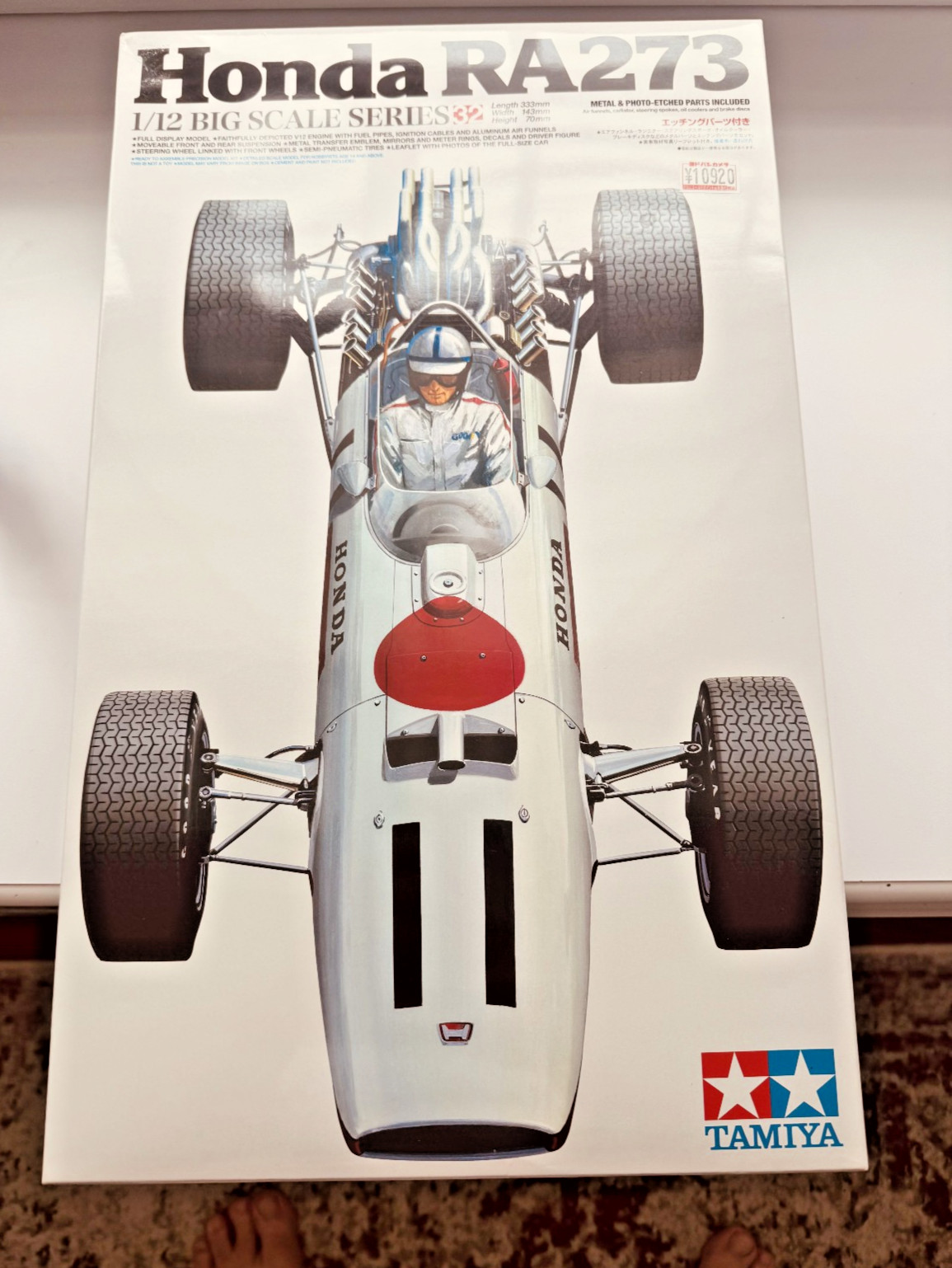 Tamiya 1/12 Honda RA273 Formula One Kit w/ Photo-Etched Parts New & Sealed 12032