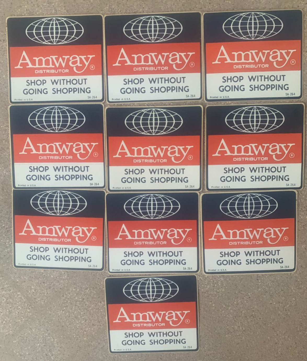 Lot of 10 Vintage Amway Distributor Stickers Decals Promo Advertising 1975 Lot of 10 Vintage Amway Distributor Stickers Decals Promo Advertising 1975