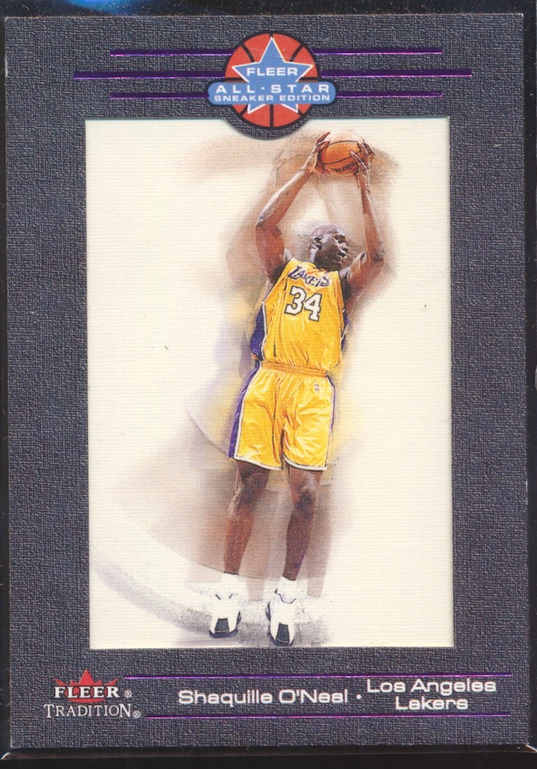 2002-03 Fleer Tradition All-Star Sneaker Edition SHAQUILLE O\'NEAL LAKERS  35/50