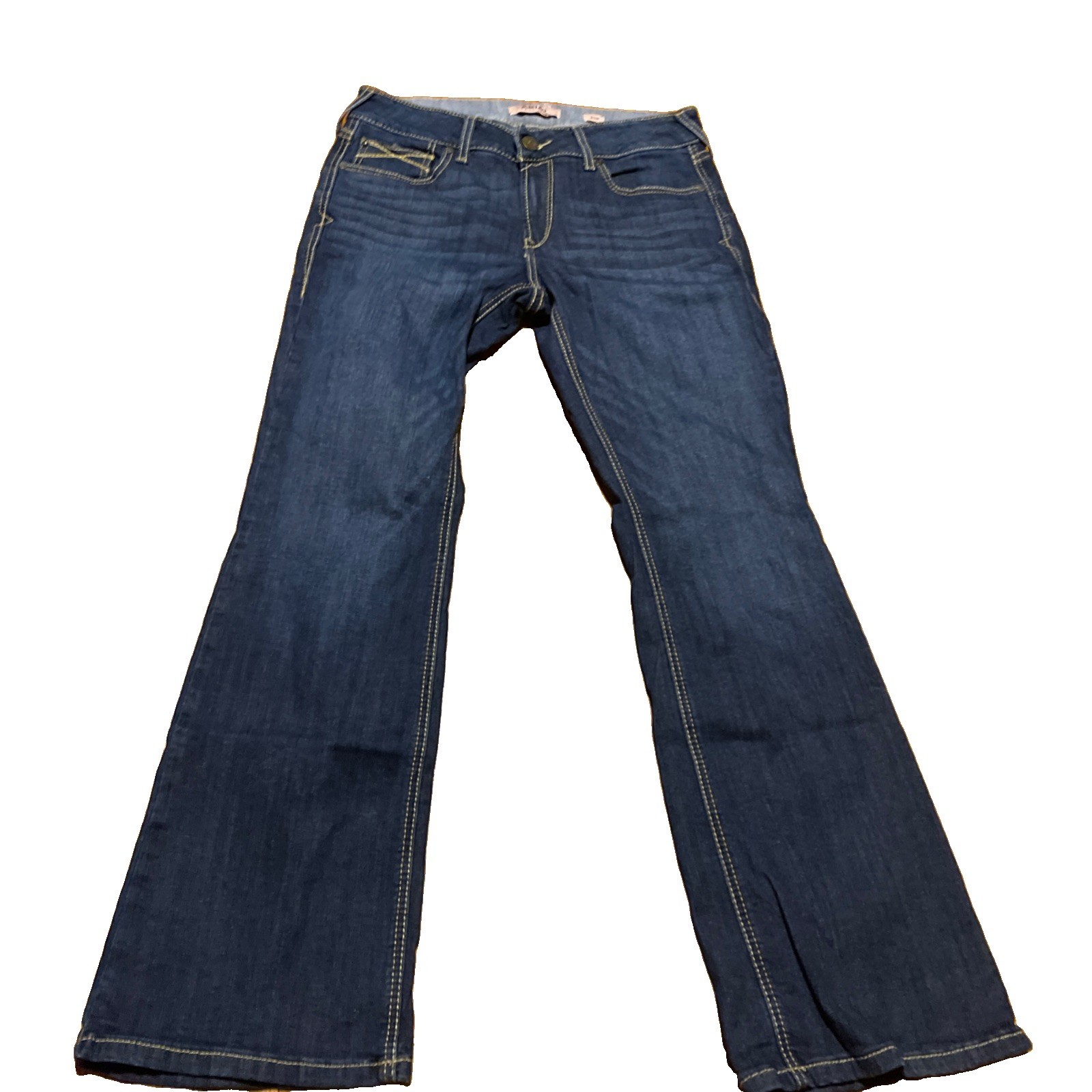Ariat Real Denim Perfect Rise Boot Jeans 30/30 Blue Stretch Western Cowgirl Ariat Real Denim Perfect Rise Boot Jeans 30/30 Blue Stretch Western Cowgirl