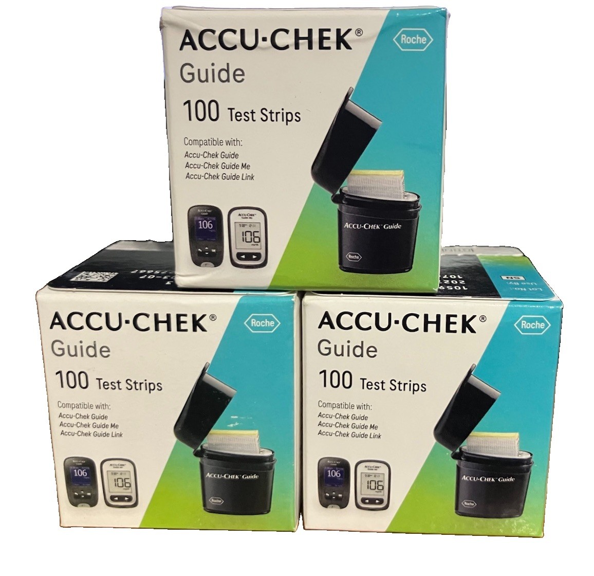 300 Accu-Chek Guide Test Strips~Exp~1/27~4/27~$59.99~FREE SHIP