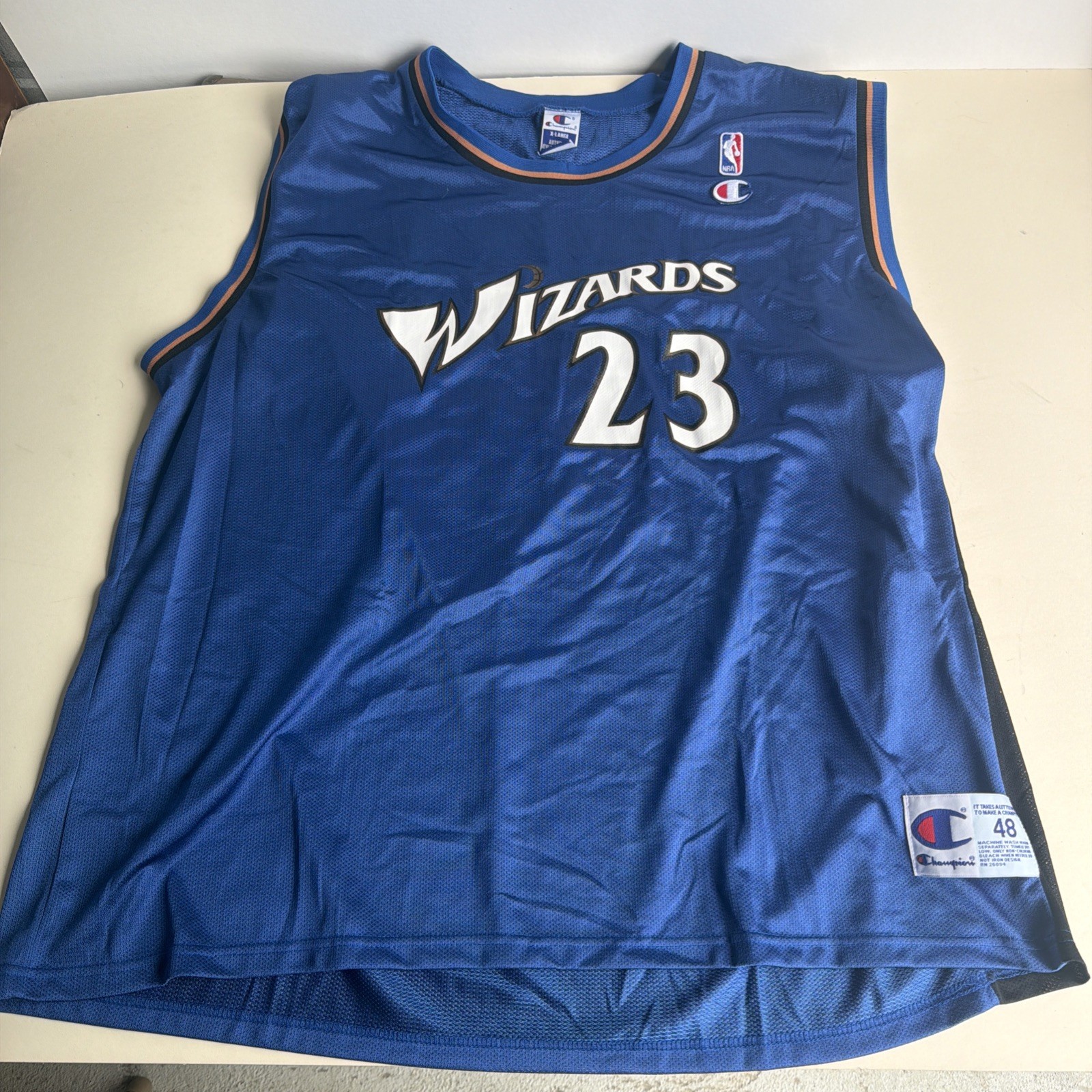 Vintage Michael Jordan Wizards Champion Jersey MWT NEW Mens 48 XL