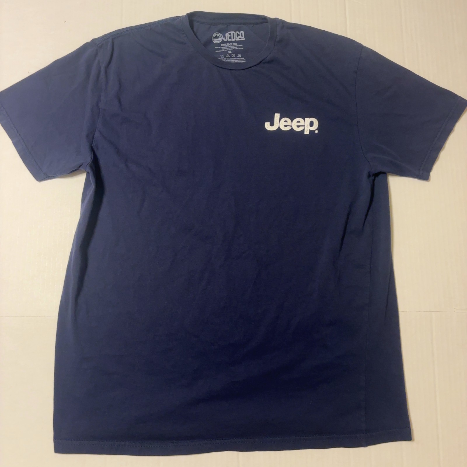 Jeep Since 1941 Mountain Graphic T-Shirt XL Navy JEDCO Licensed