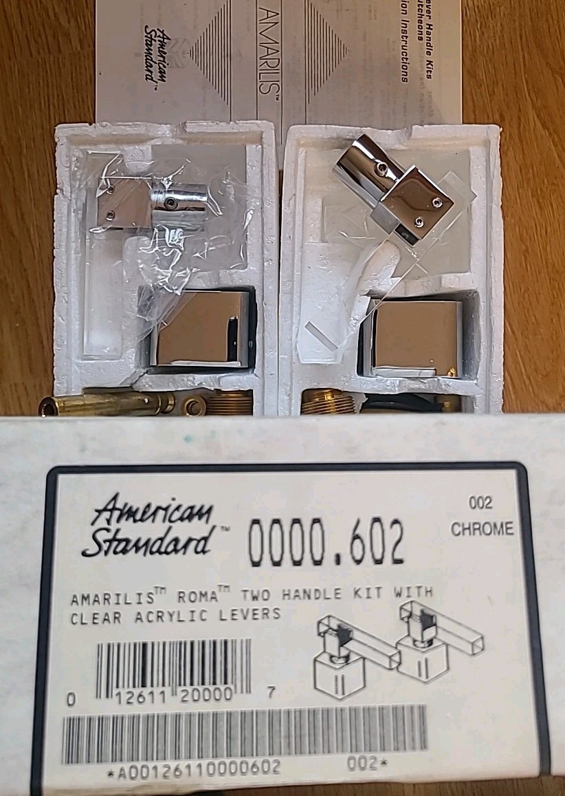 American Standard 0000.602 Amarilis Lexington Clear Acrylic Lever Faucet Handles