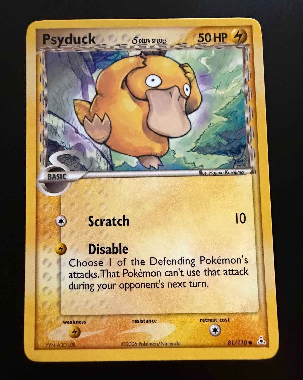 Pokémon TCG Psyduck EX Holon Phantoms 81/110 Delta Species Electric Type NM Pokémon TCG Psyduck EX Holon Phantoms 81/110 Delta Species Electric Type NM