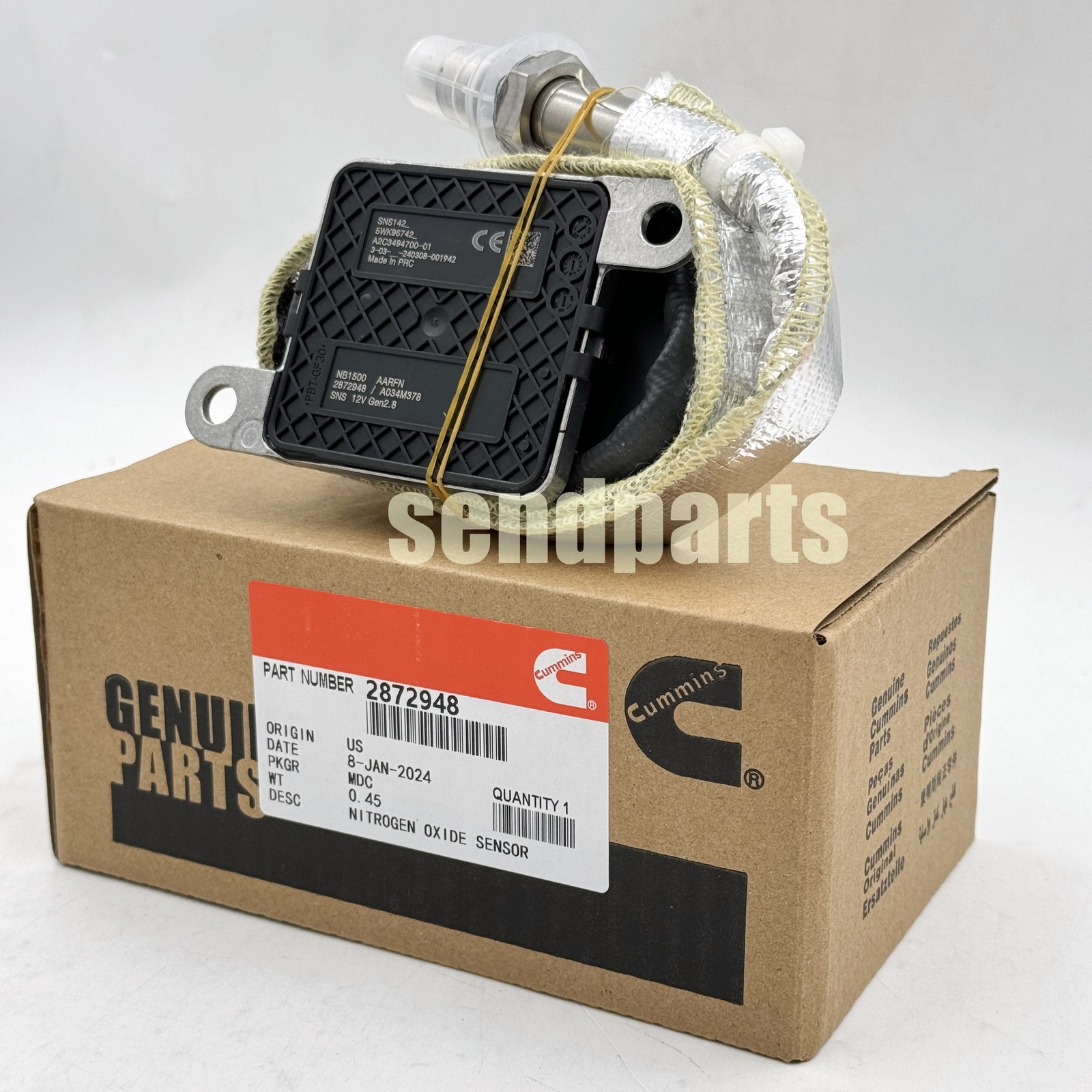Genuine Cummins OEM NOx Sensor 2872948 4326873RX 5295473RX