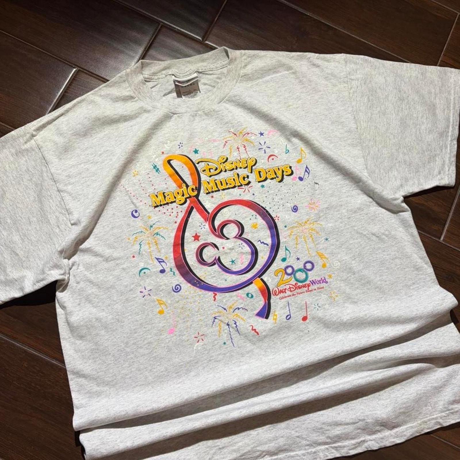 Vtg disney music day grey