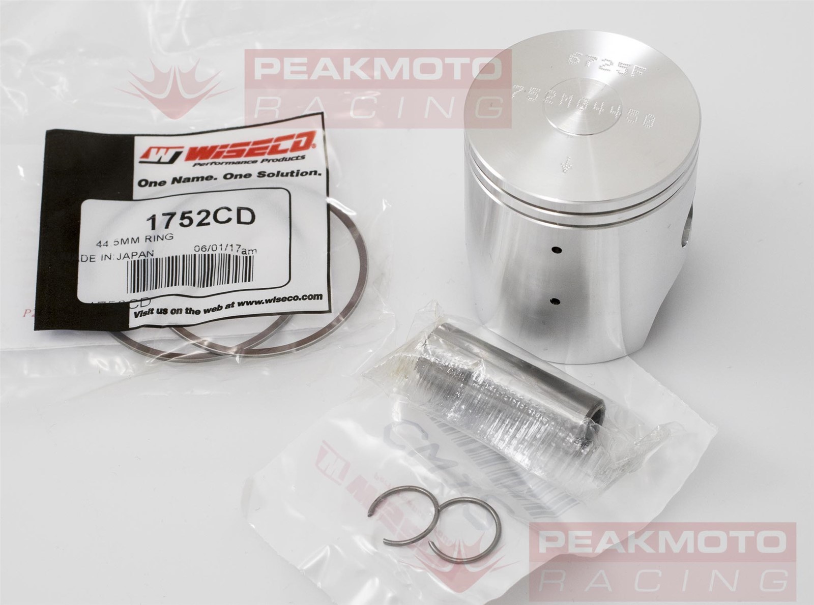 Wiseco - 782M04850 - Piston Kit, Standard Bore 48.50mm Kawasaki KX85 2001-2013