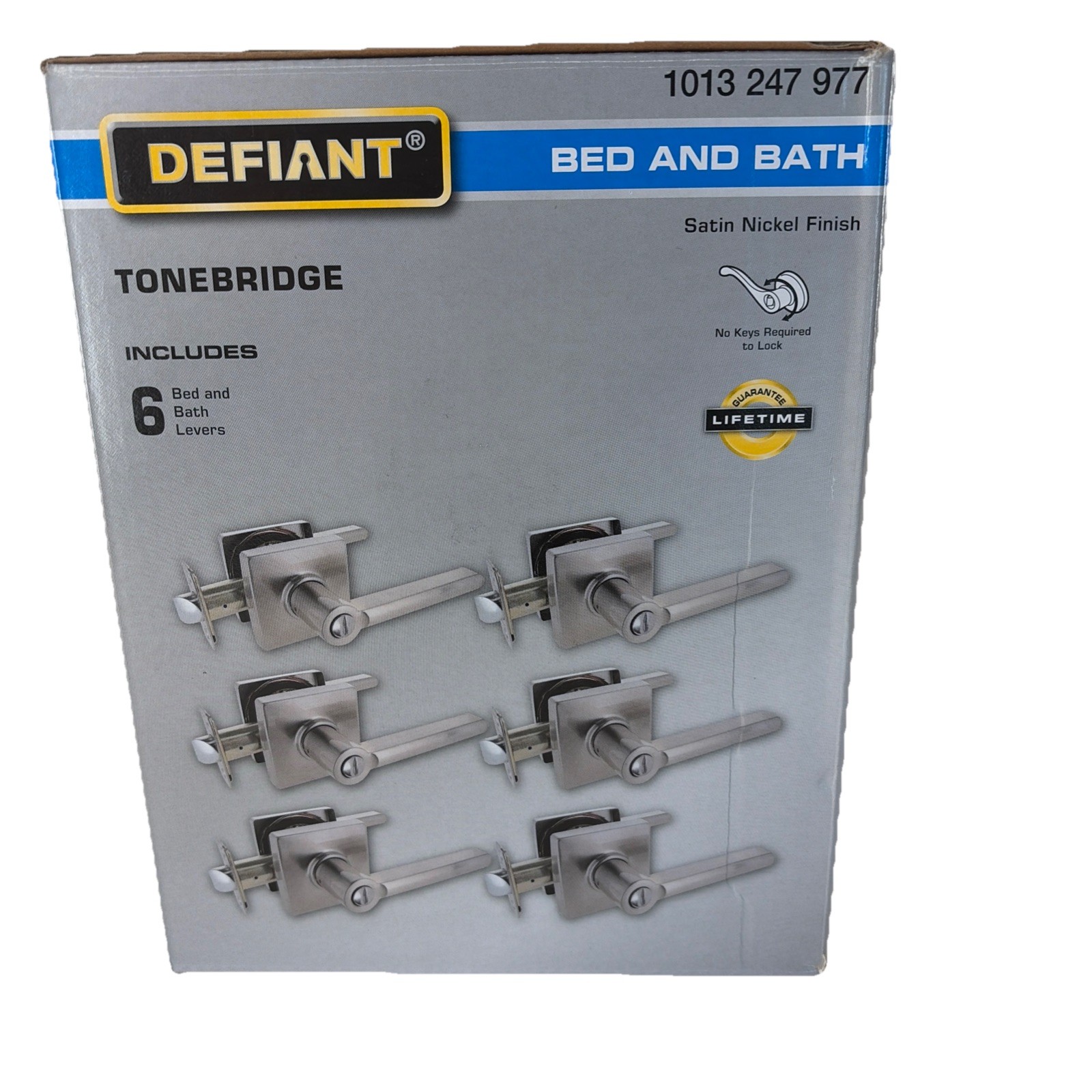 6 Defiant Tonebridge Satin Nickel Bed and Bath Door Lever Locking Privacy 6 Pack 6 Defiant Tonebridge Satin Nickel Bed and Bath Door Lever Locking Privacy 6 Pack