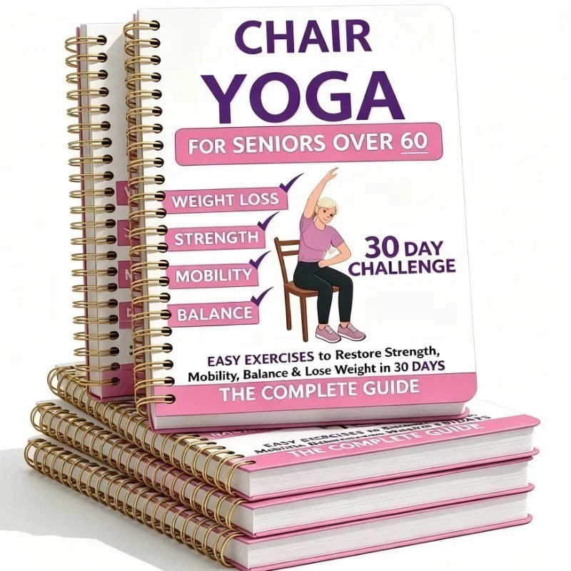 30 Day Chair Yoga Guide for Seniors Over 60 Strength Balance Book