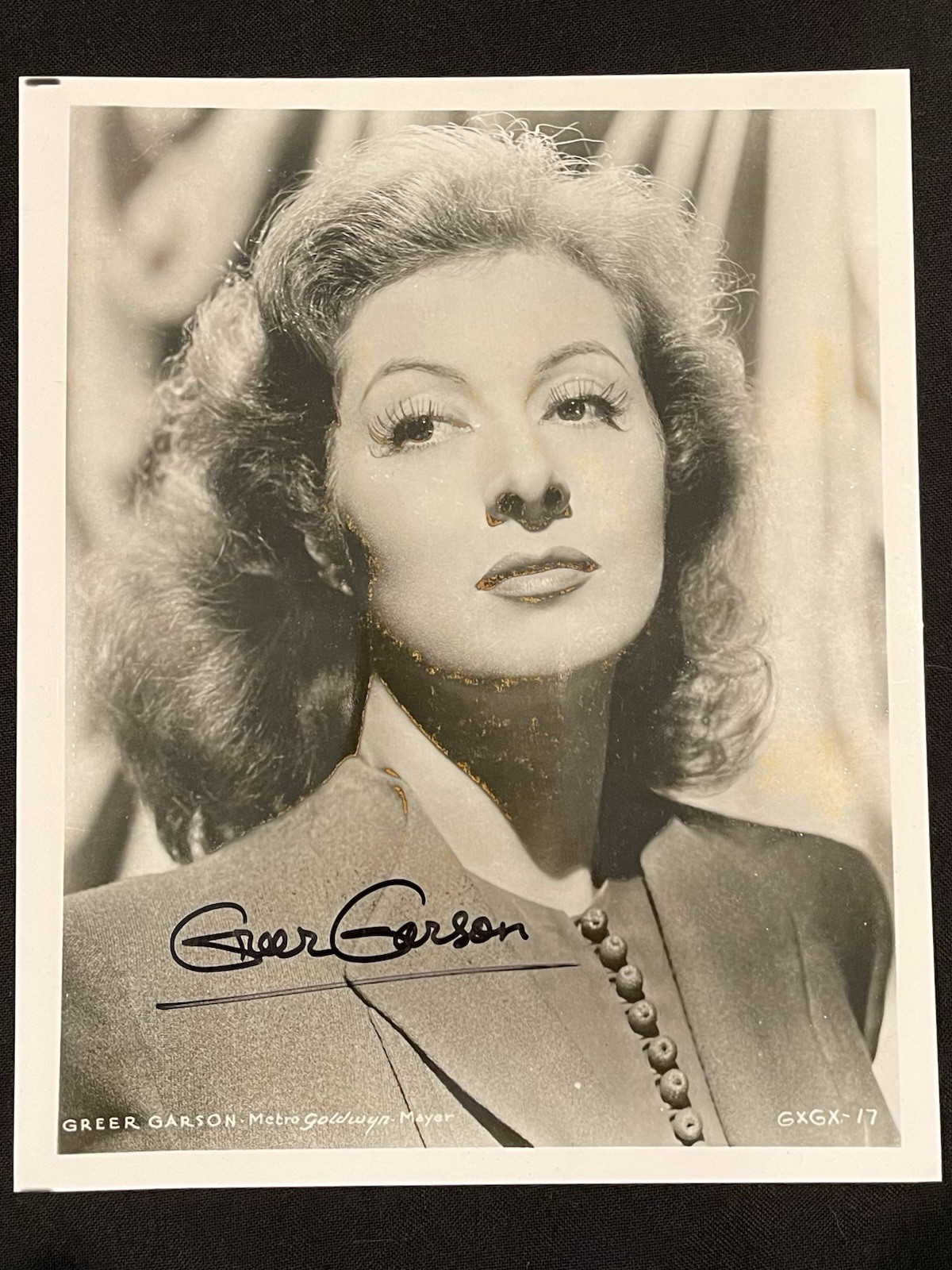 GREER GARSON Autographed Signed Studio Photo, 8x10 Glossy, Movie Star