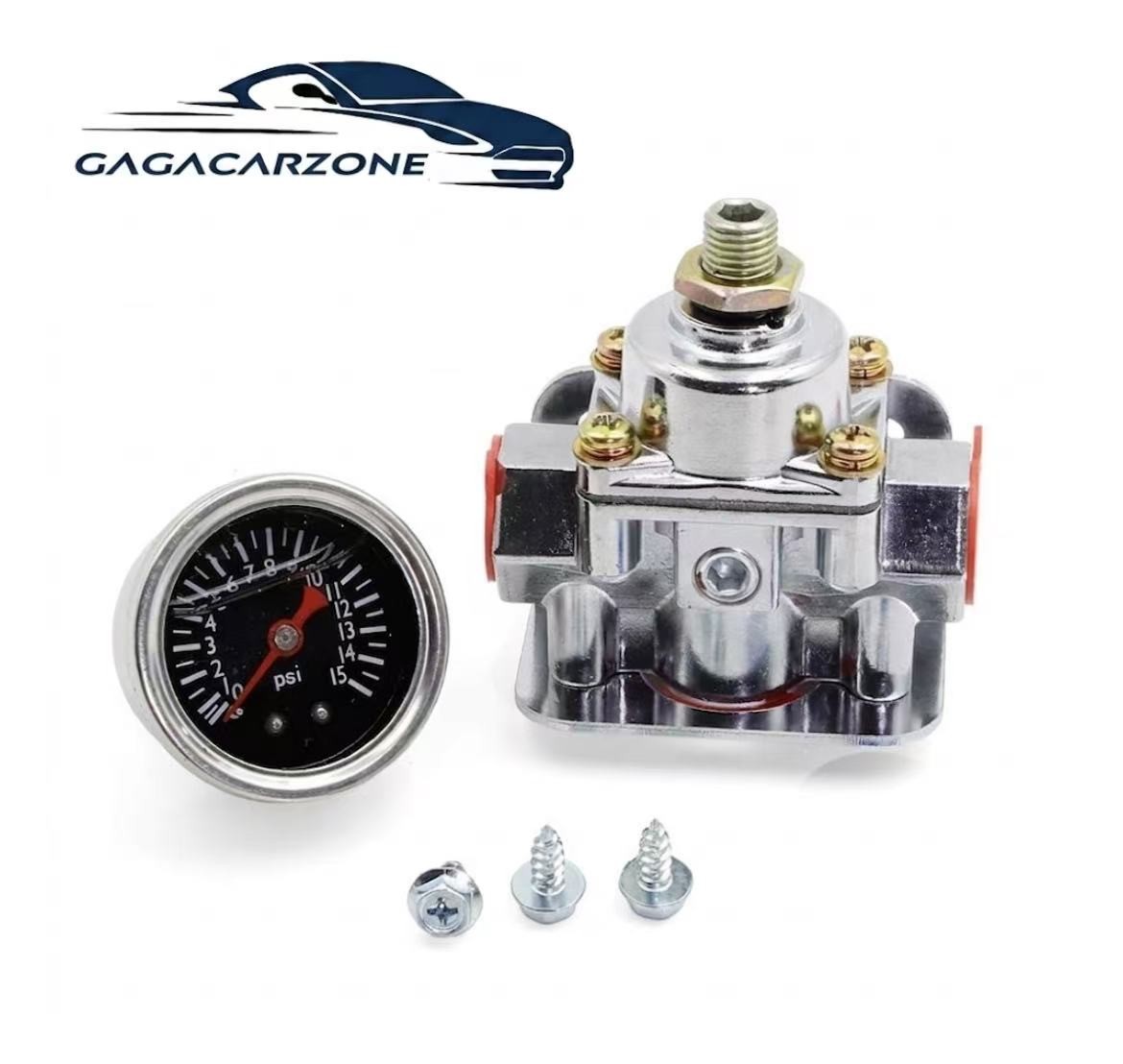 12-804 Low Fuel Pressure Regulator Gauge Fit for Carburetor Carb Quick Fuel USA