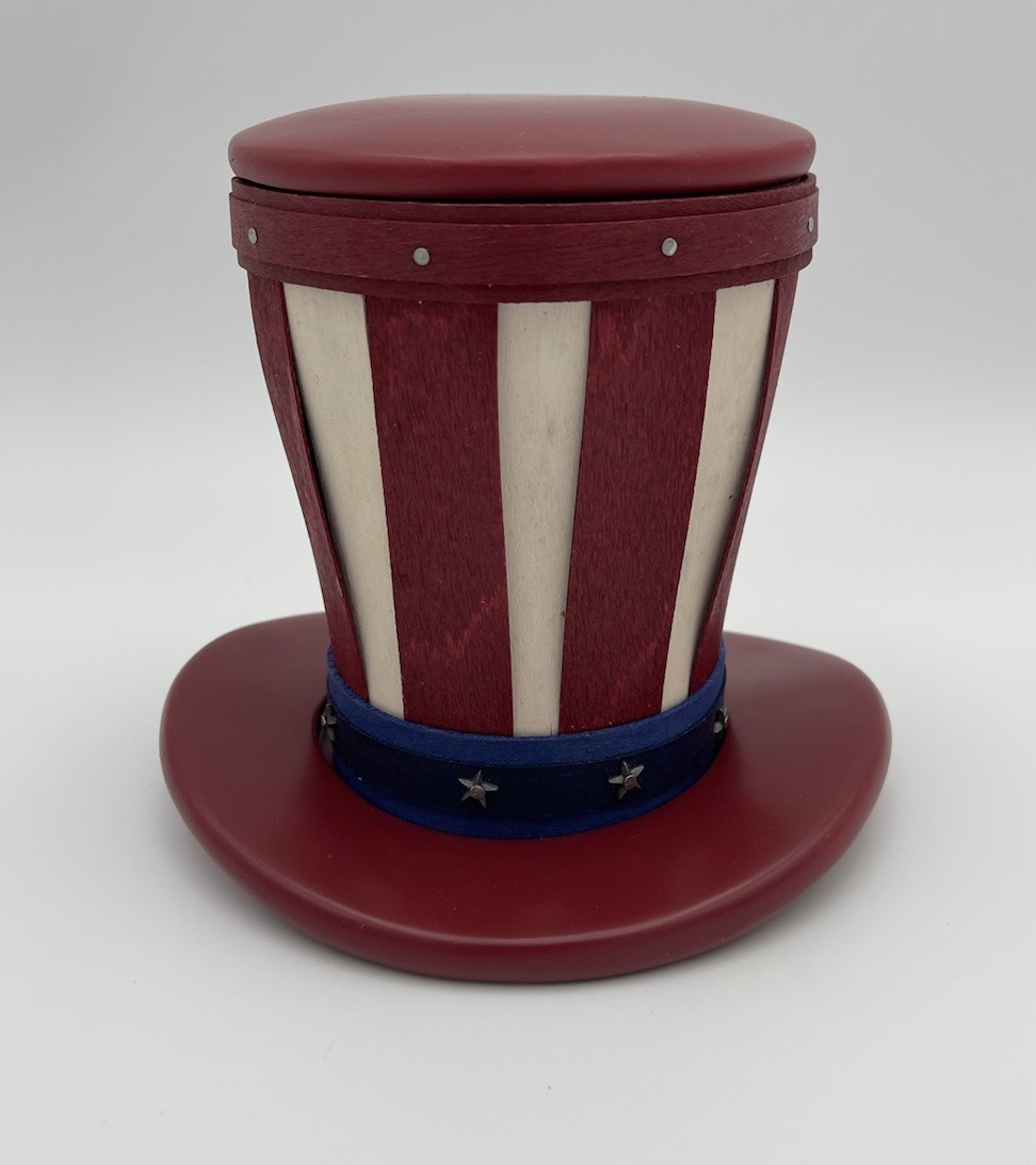 Longaberger 2012 Uncle Sam Top Hat Basket, Base & Protector * Read Description *
