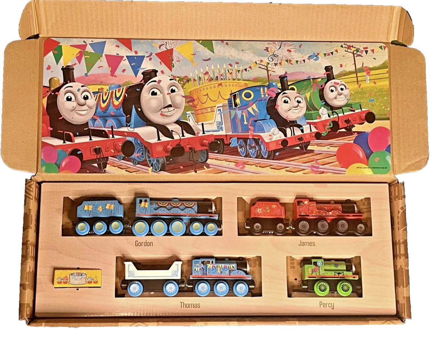 Thomas the Train Wooden Railway Celebration Engines Set Percy Thomas Gordon Jame