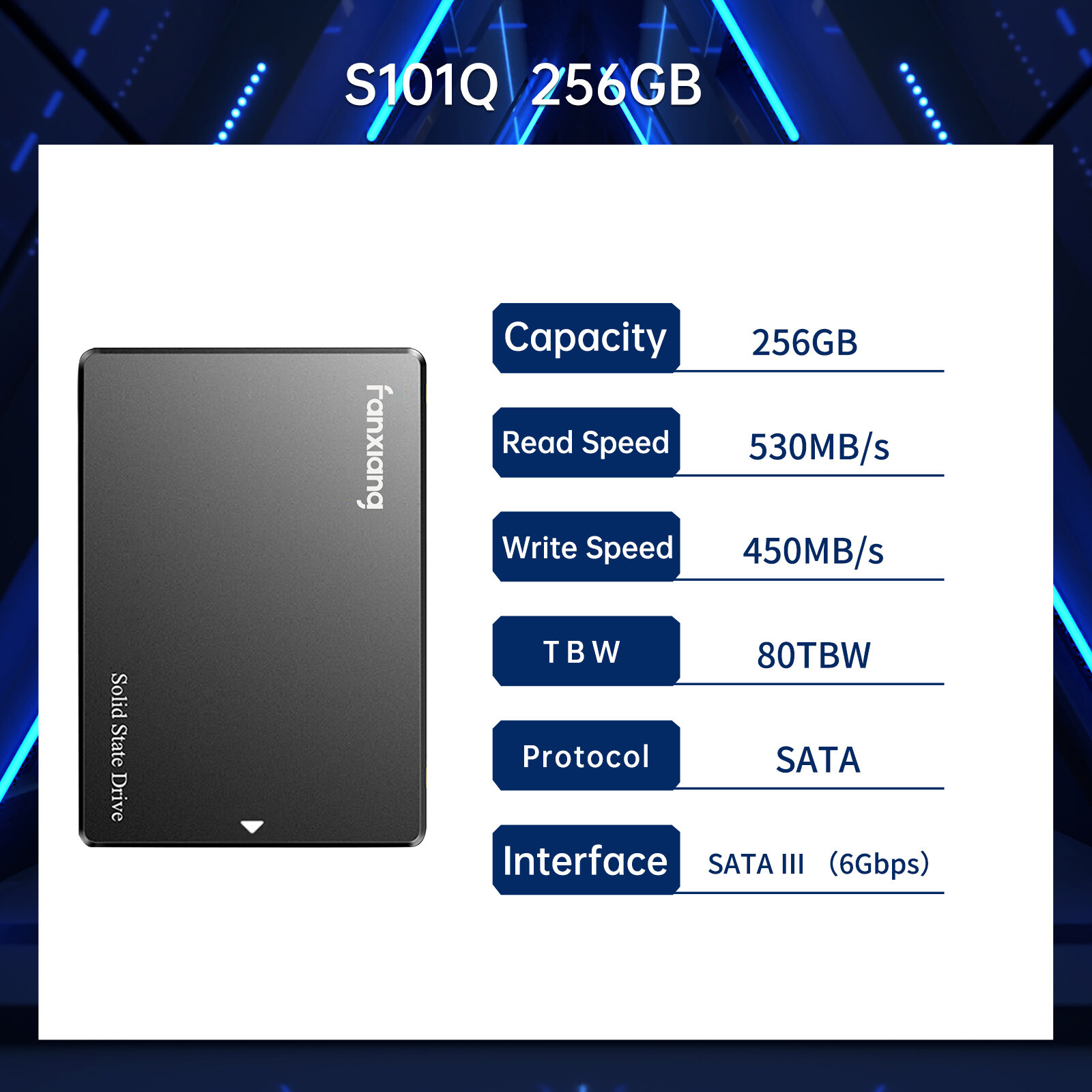 Fanxiang 1/5/10 Pcs 256GB 512GB 1TB 2TB 4TB 2.5 SATA SSD Internal Hard Drive LOT