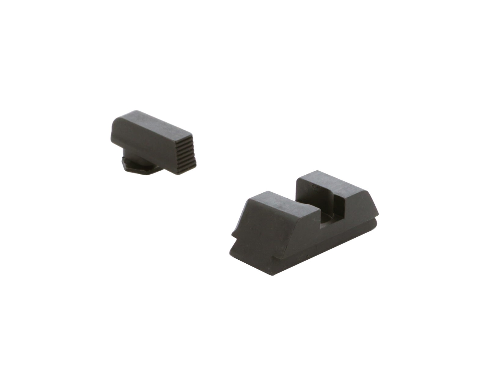 Ameriglo Defoor Black Serrated Front/Flat Black Rear Sight For Glock 42,43,43x
