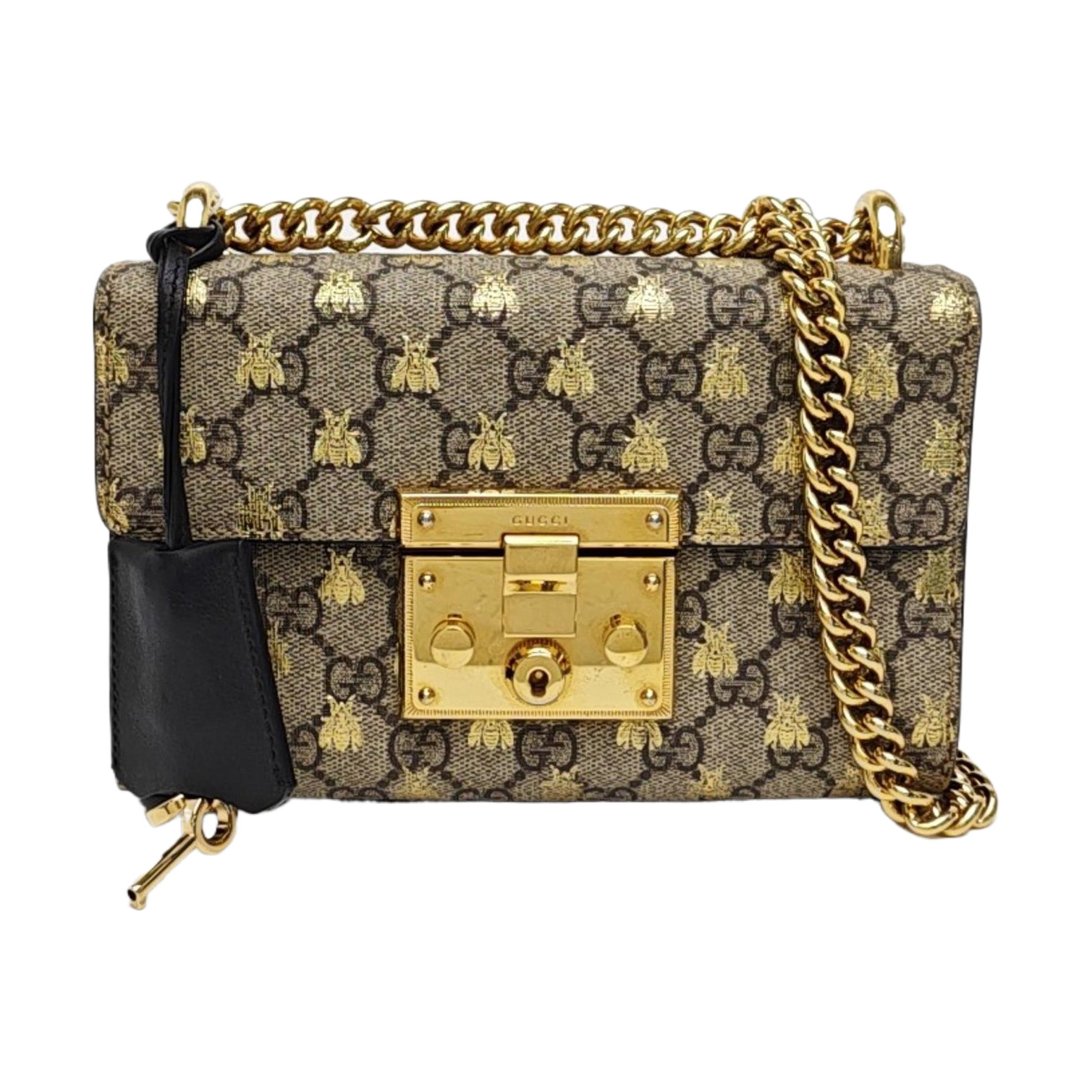 【Authentic】 GUCCI Padlock Beige Leather Shoulder bags (DDP)