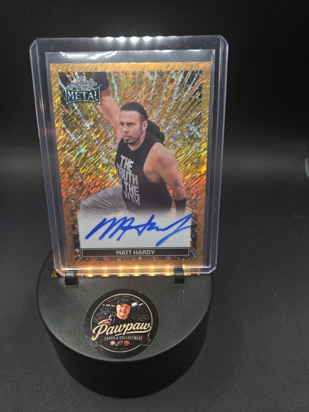 Matt Hardy 1 OF 1 GOLD  2026 Leaf Metal Auto  Autograph WWE Hardy Boyz AEW