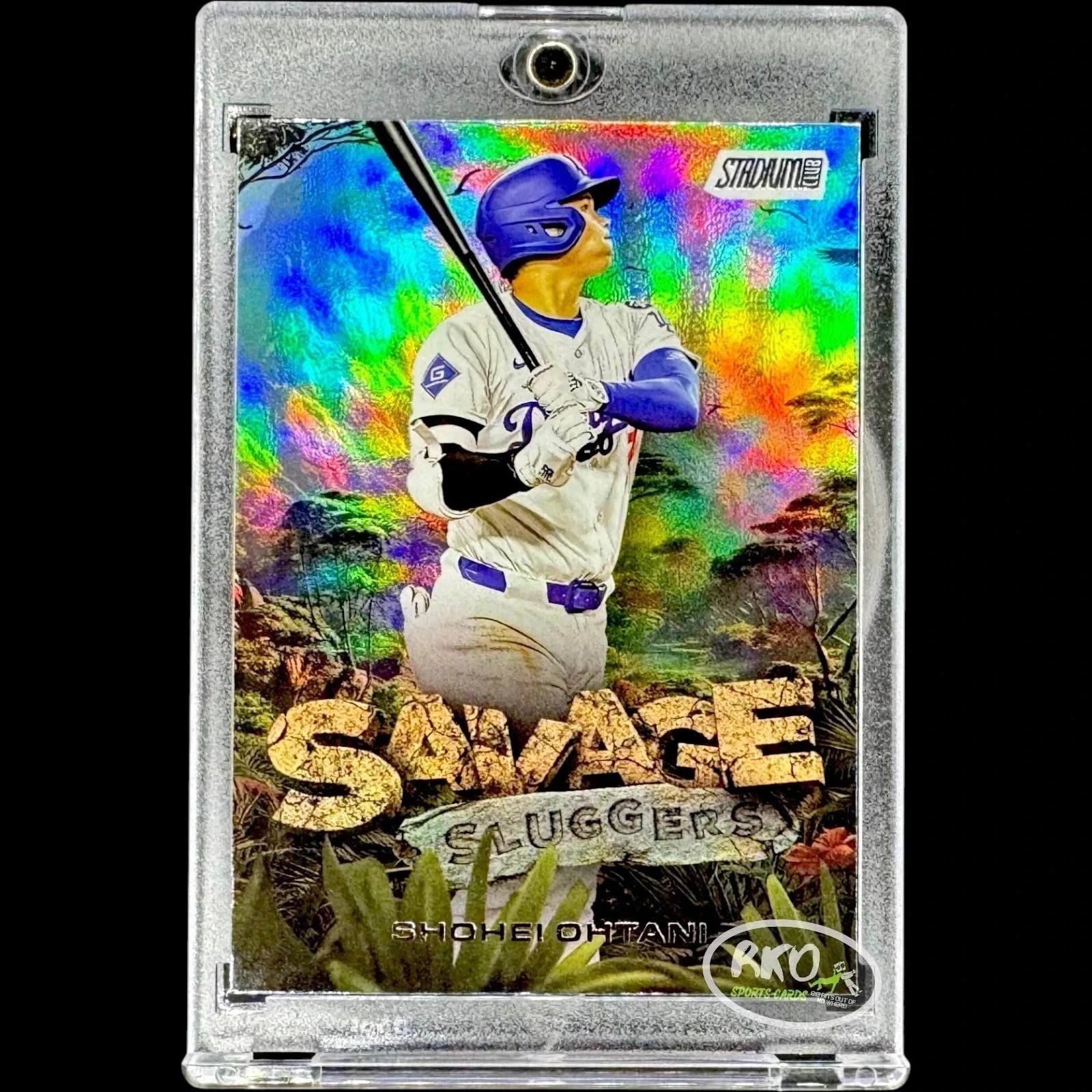SHOHEI OHTANI JUNGLE REFRACTOR 2025 Topps Stadium Club Insert  - Dodgers