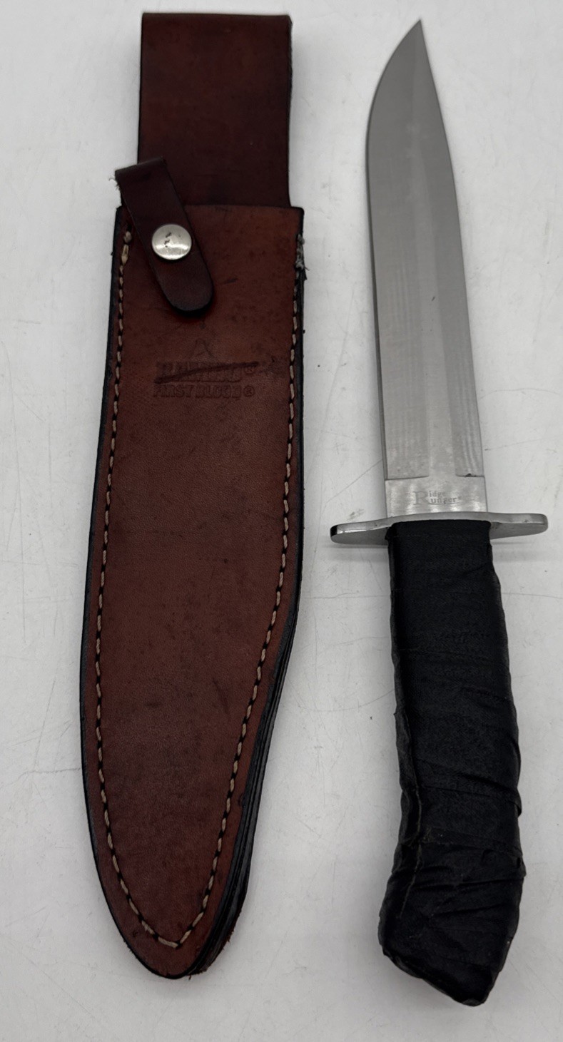 VTG Ridge Runner Knife-RR466-Stainless Steel w/Rambo 1st Blood Leather Sheath VTG Ridge Runner Knife-RR466-Stainless Steel w/Rambo 1st Blood Leather Sheath