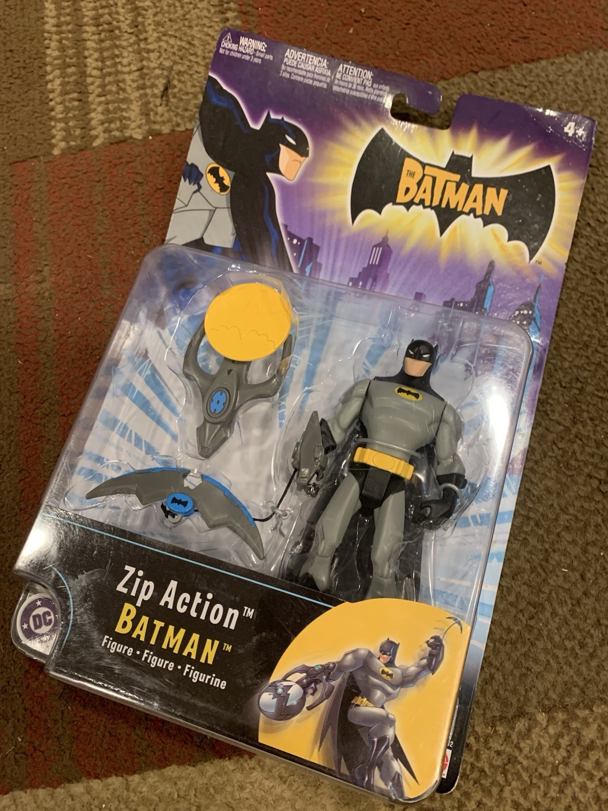 The Batman: Zip ActionBatman Figure By Mattel 2004 Mint On Card Unopened Great $ The Batman: Zip ActionBatman Figure By Mattel 2004 Mint On Card Unopened Great $