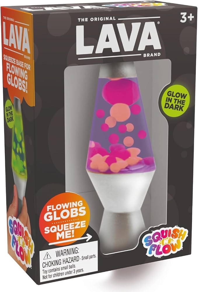 Schylling Needoh Glow in the Dark Squishy Squish N Flow LAVA Lamp NEW Schylling Needoh Glow in the Dark Squishy Squish N Flow LAVA Lamp NEW