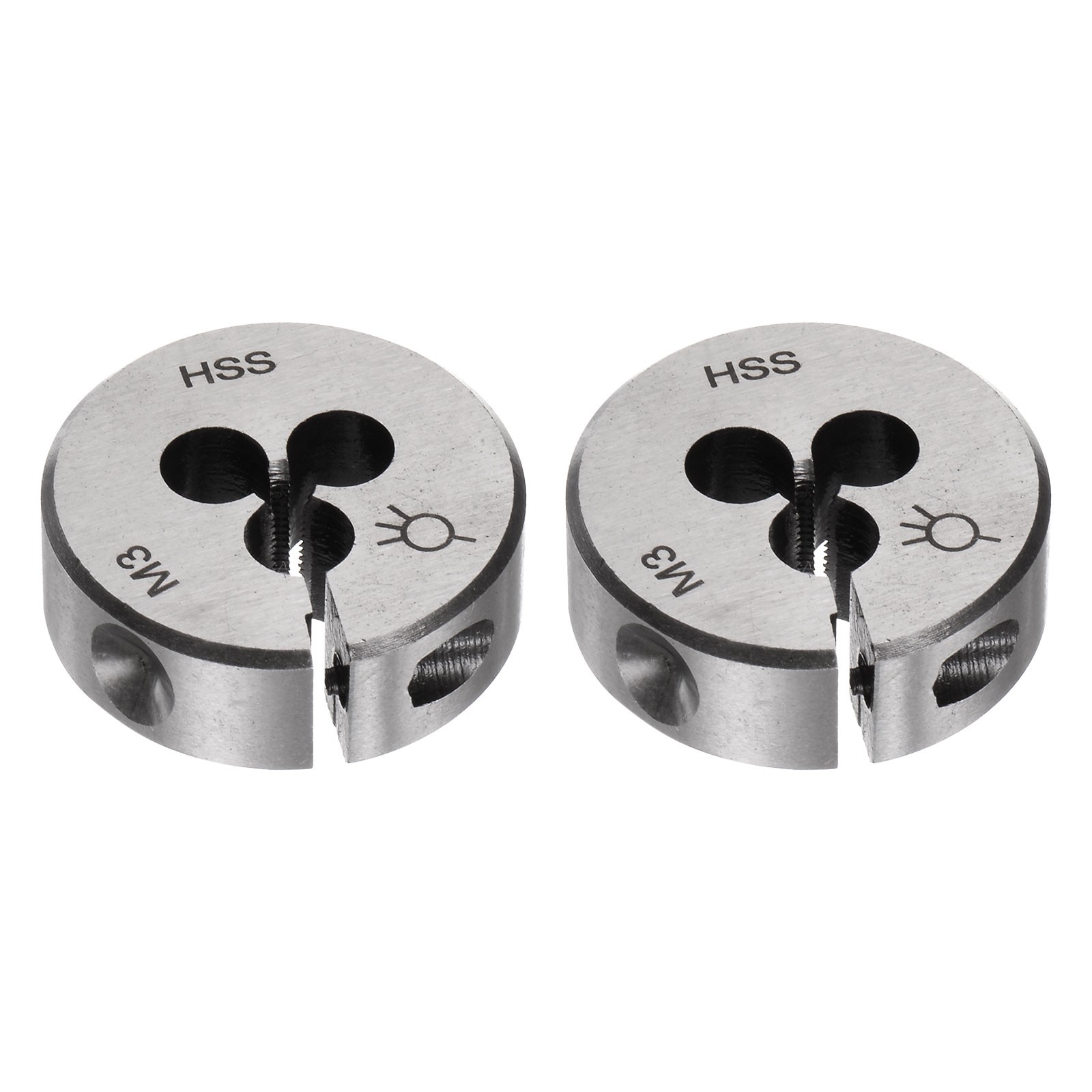2pcs Round Threading Dies Metric M3 x 0.5 Thread Adjustable High Speed Steel Die 2pcs Round Threading Dies Metric M3 x 0.5 Thread Adjustable High Speed Steel Die