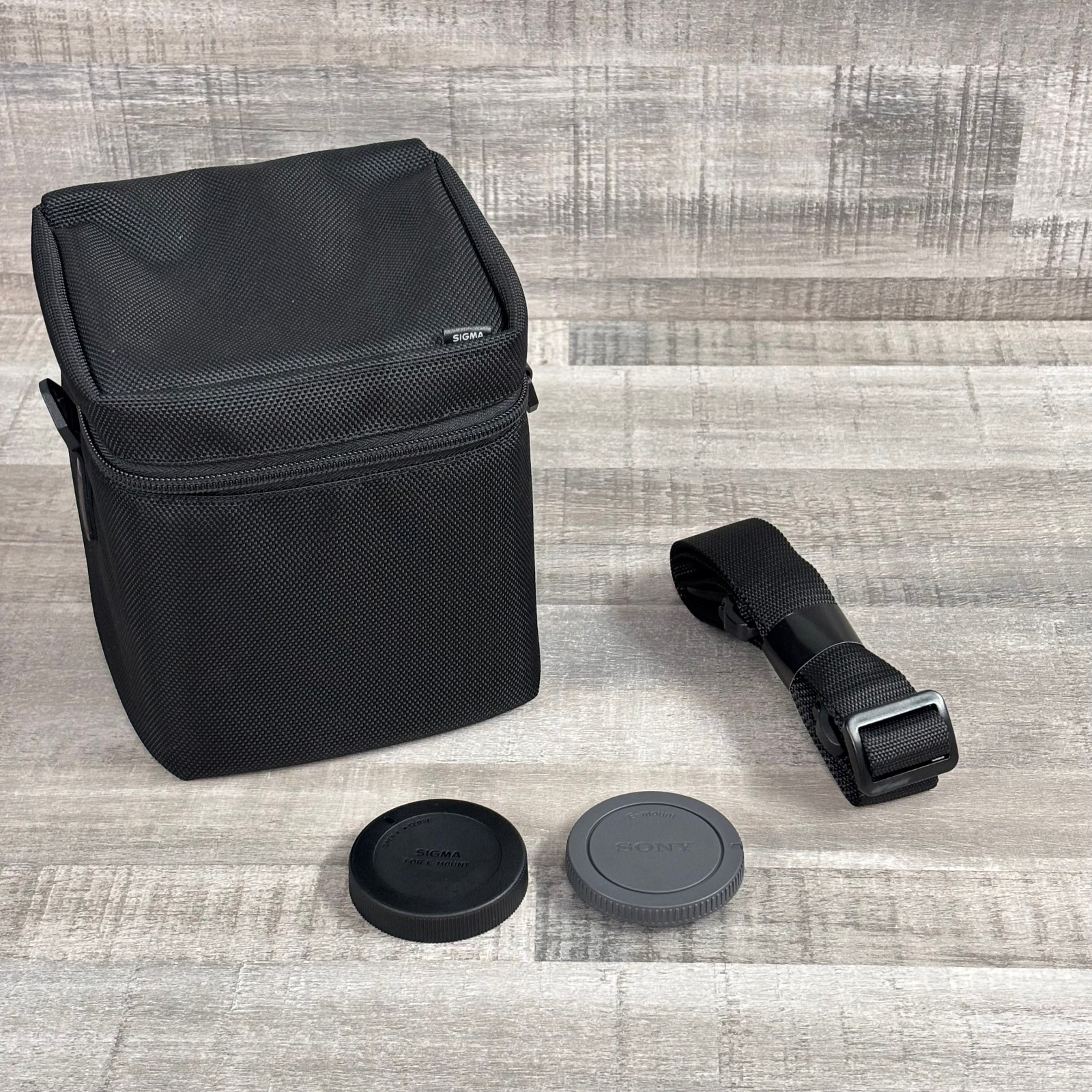OEM Sigma 24-70mm f/2.8 DG DN Lens Case Storage Bag w/ OEM Lens Caps