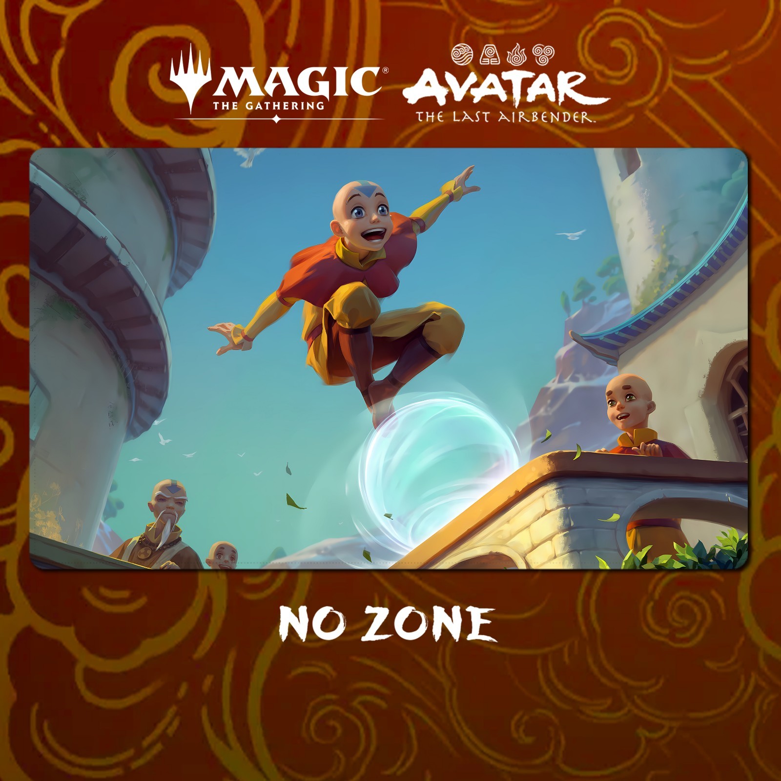 Aang Serra Ascendant MTG Playmat Stitched Edges Gaming Desk Mat + Free Bag
