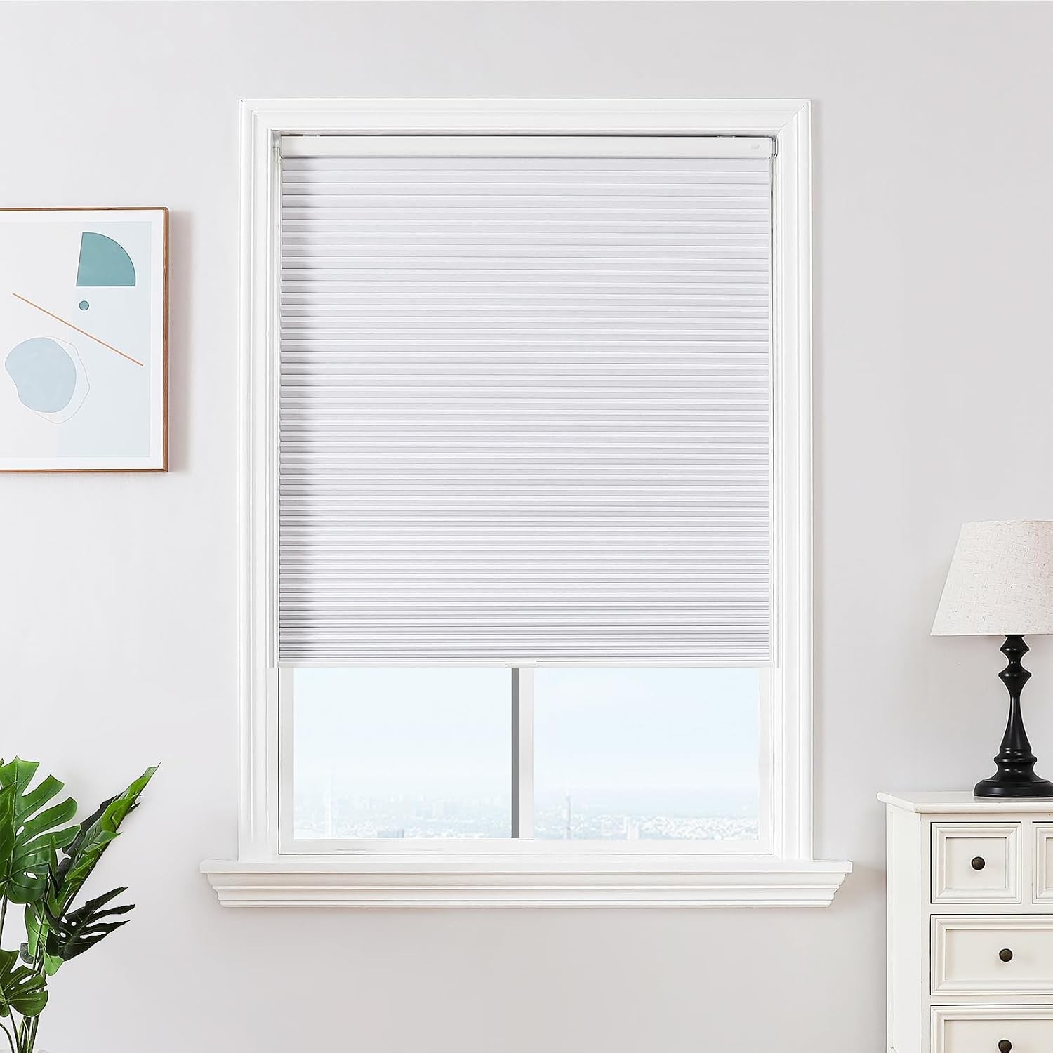 Joydeco No Drill Cordless Blackout Cellular Shades, 71\