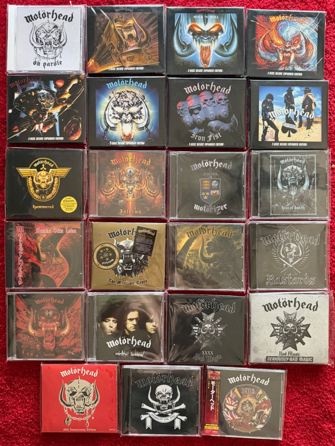 Motörhead CD Lot 23 Deluxe Expanded Editions Ace Of Spades Motorhead Lemmy Media
