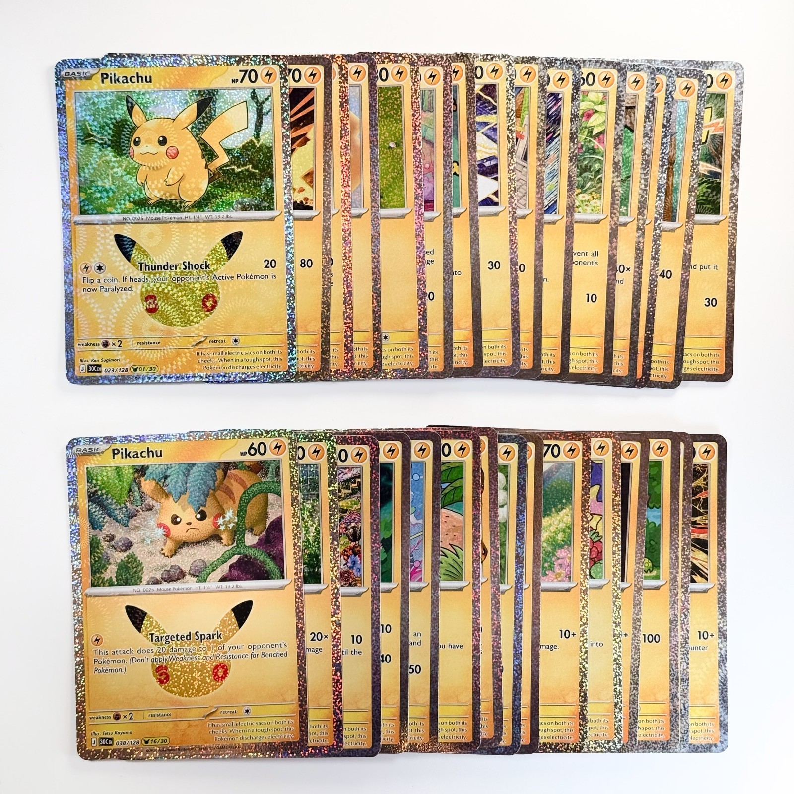 Pokemon 30th Celebration COMPLETE Pikachu Set - All 30 Cards / NM +FREE SHIPPING Pokemon 30th Celebration COMPLETE Pikachu Set - All 30 Cards / NM +FREE SHIPPING