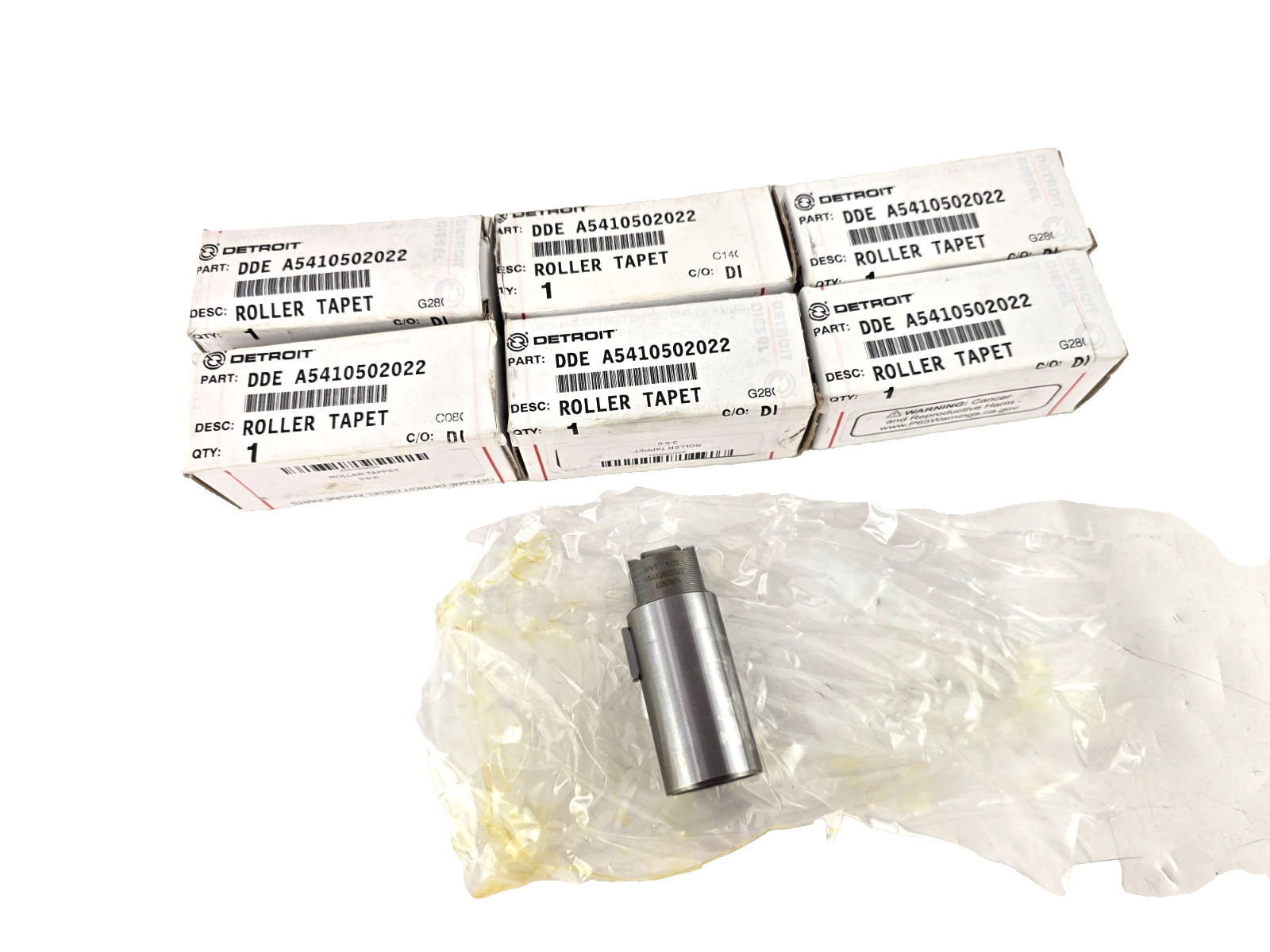 6pc Genuine Detroit Diesel Mercedes OM460LA 501 Engine Roller Tappet A5410502022