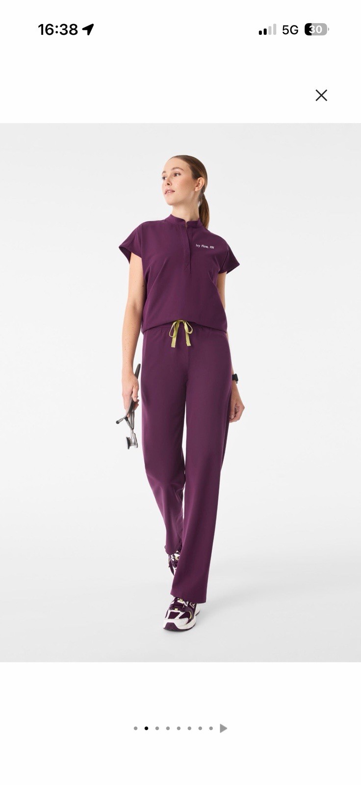 NEW FIGS Women’s DeepPurple Scrub Set, Size S NEW FIGS Women’s DeepPurple Scrub Set, Size S
