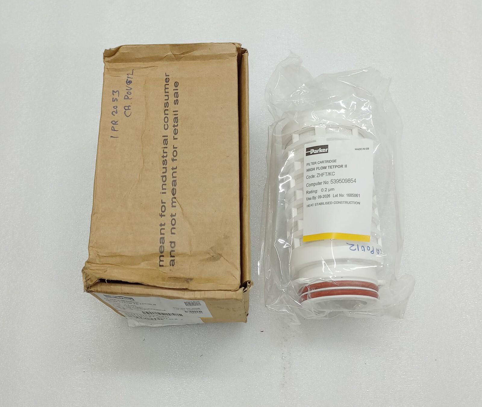 Parker Filter Cartridge High-Flow Tetpor II ZHFT/KC 0.2 Micron  Use by 09-2026