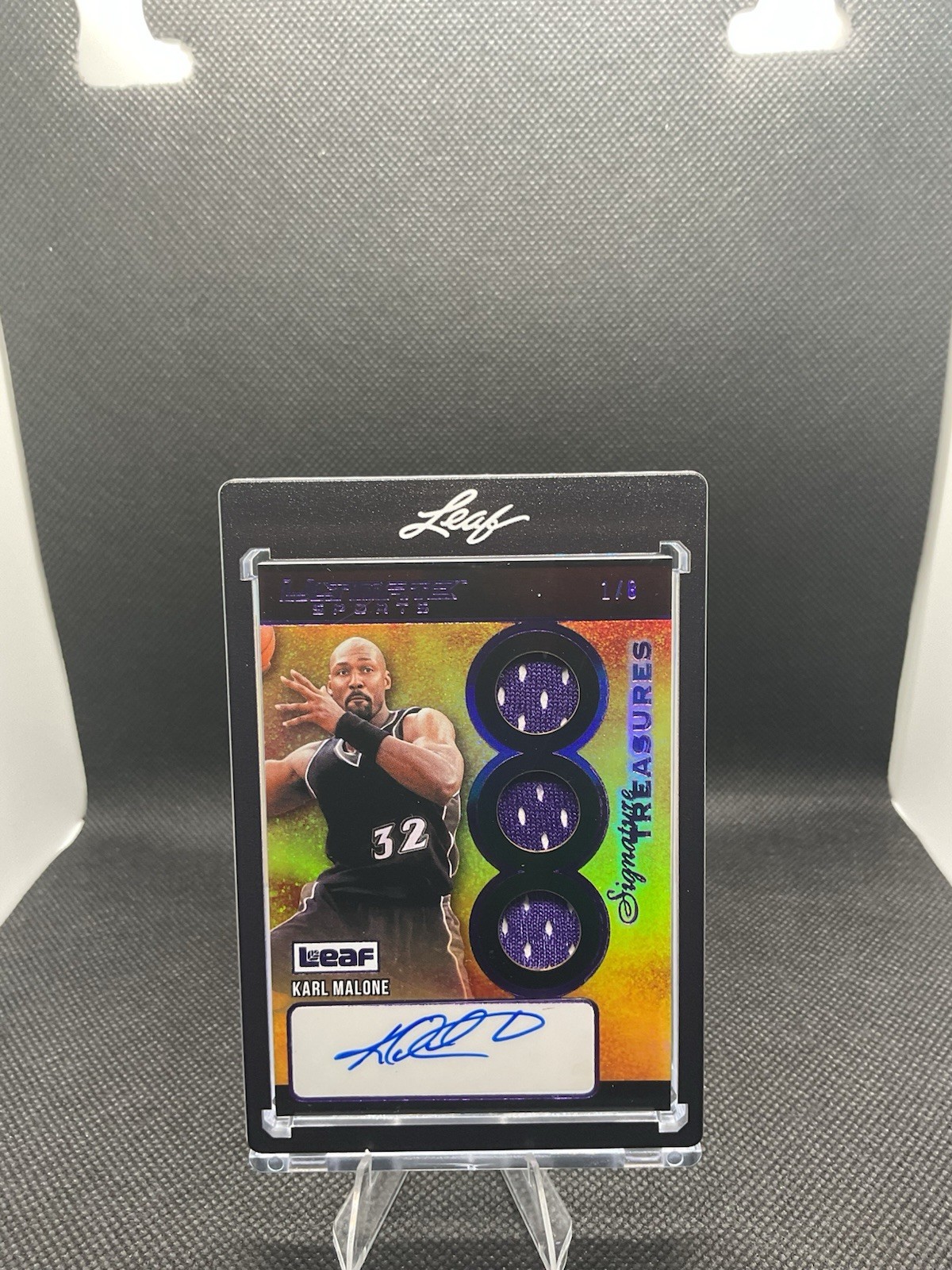 2026 Leaf Ultimate Sports Karl Malone Patch Auto 1/8