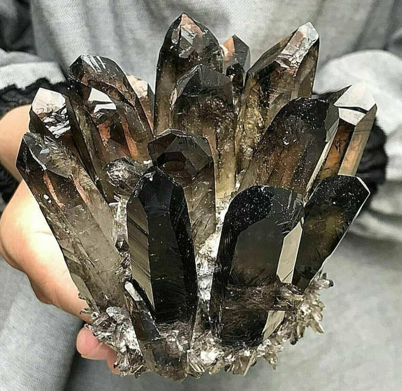 Natural Smoky Quartz Cluster | Stunning Earthy Crystal Specimen Home Decor Gift