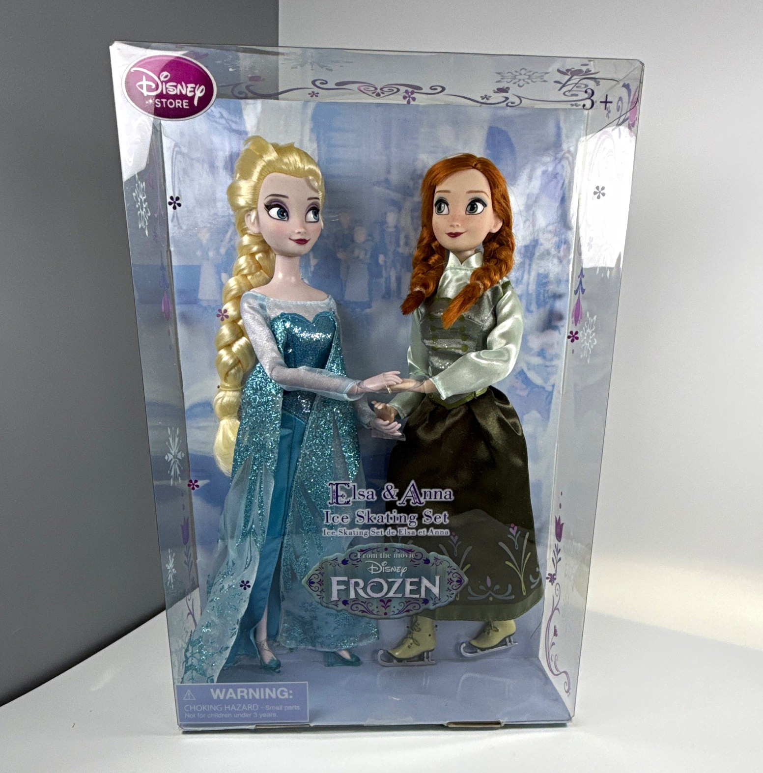 Disney Store Frozen Elsa & Anna 12in Dolls Ice Skating Set Original Unopened2014 Disney Store Frozen Elsa & Anna 12in Dolls Ice Skating Set Original Unopened2014