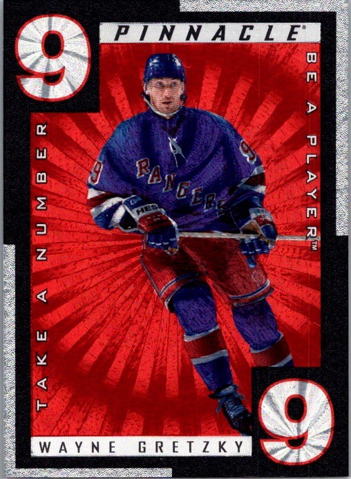 Wayne Gretzky 1997-98 Pinnacle Be a Player Take a Number New York Rangers Wayne Gretzky 1997-98 Pinnacle Be a Player Take a Number New York Rangers