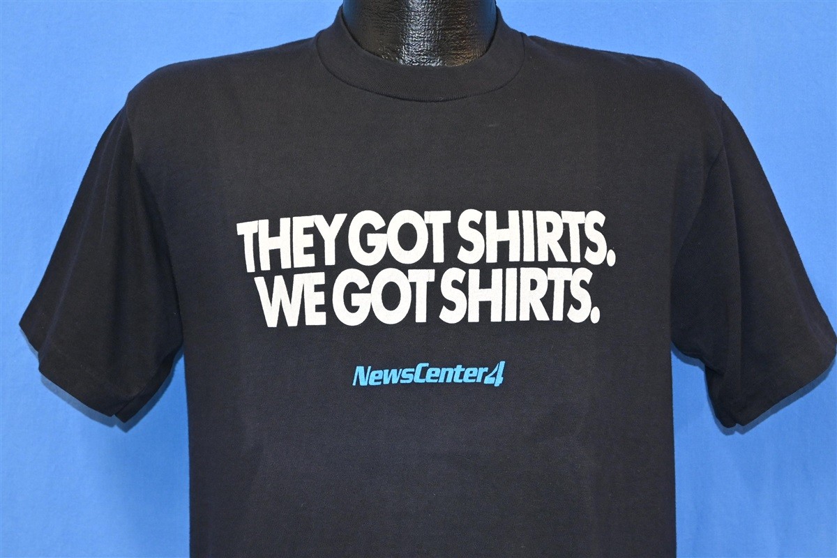 vintage 70s NEWS CENTER 4 WNBC THEY GOT SHIRTS WE GOT SHIRTS t-shirt MEDIUM M