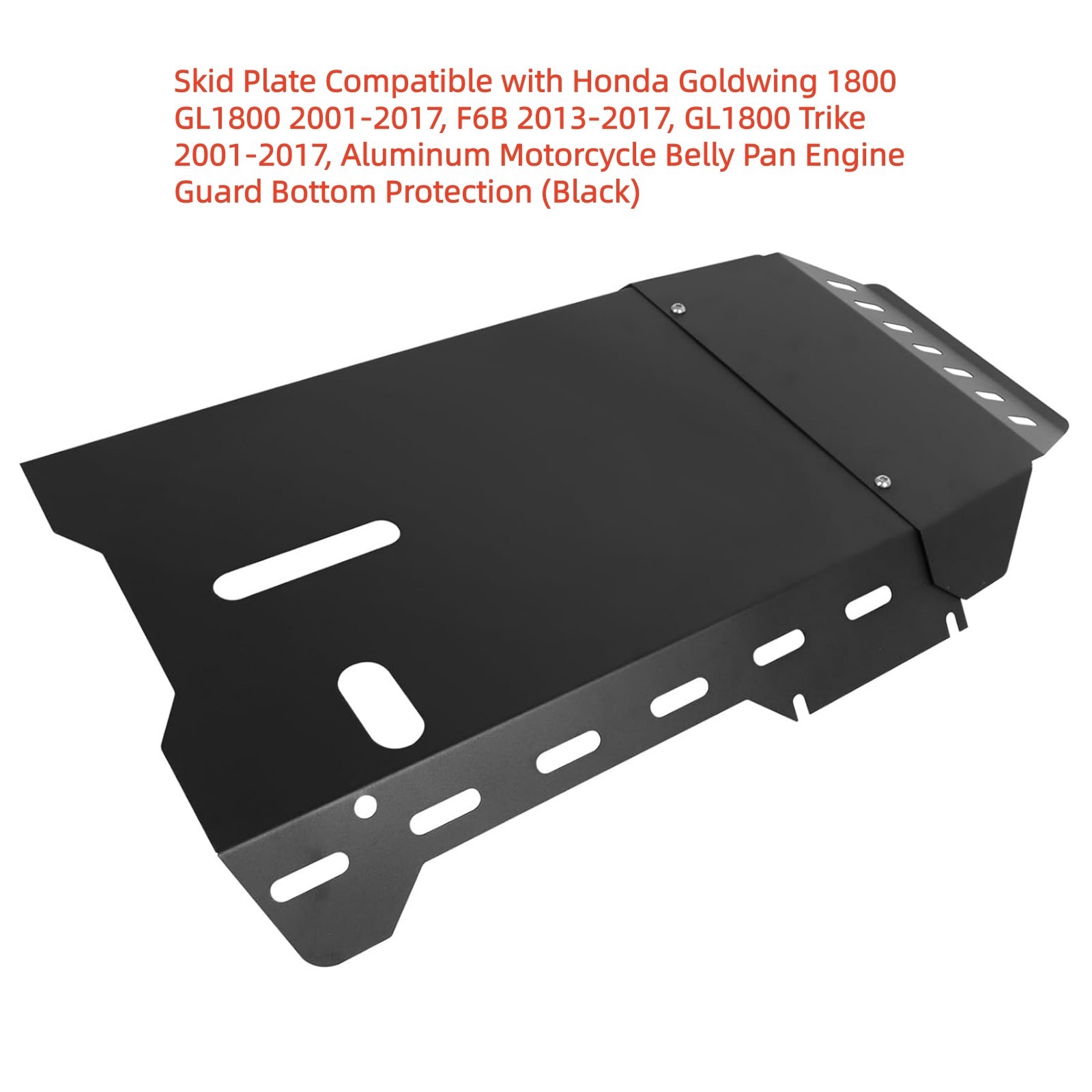 Skid Plate for Honda Goldwing 1800 GL1800 2001-2017 Models,Engine Guard,Black