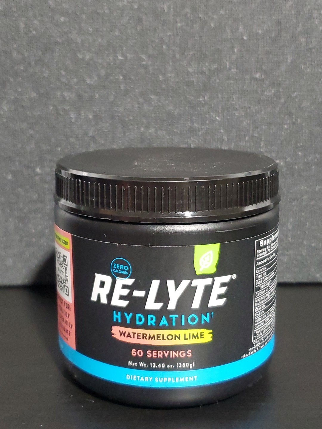 REDMOND Re-Lyte Hydration Electrolyte Powder 13.4oz Watermelon Lime Exp. 12/30 REDMOND Re-Lyte Hydration Electrolyte Powder 13.4oz Watermelon Lime Exp. 12/30