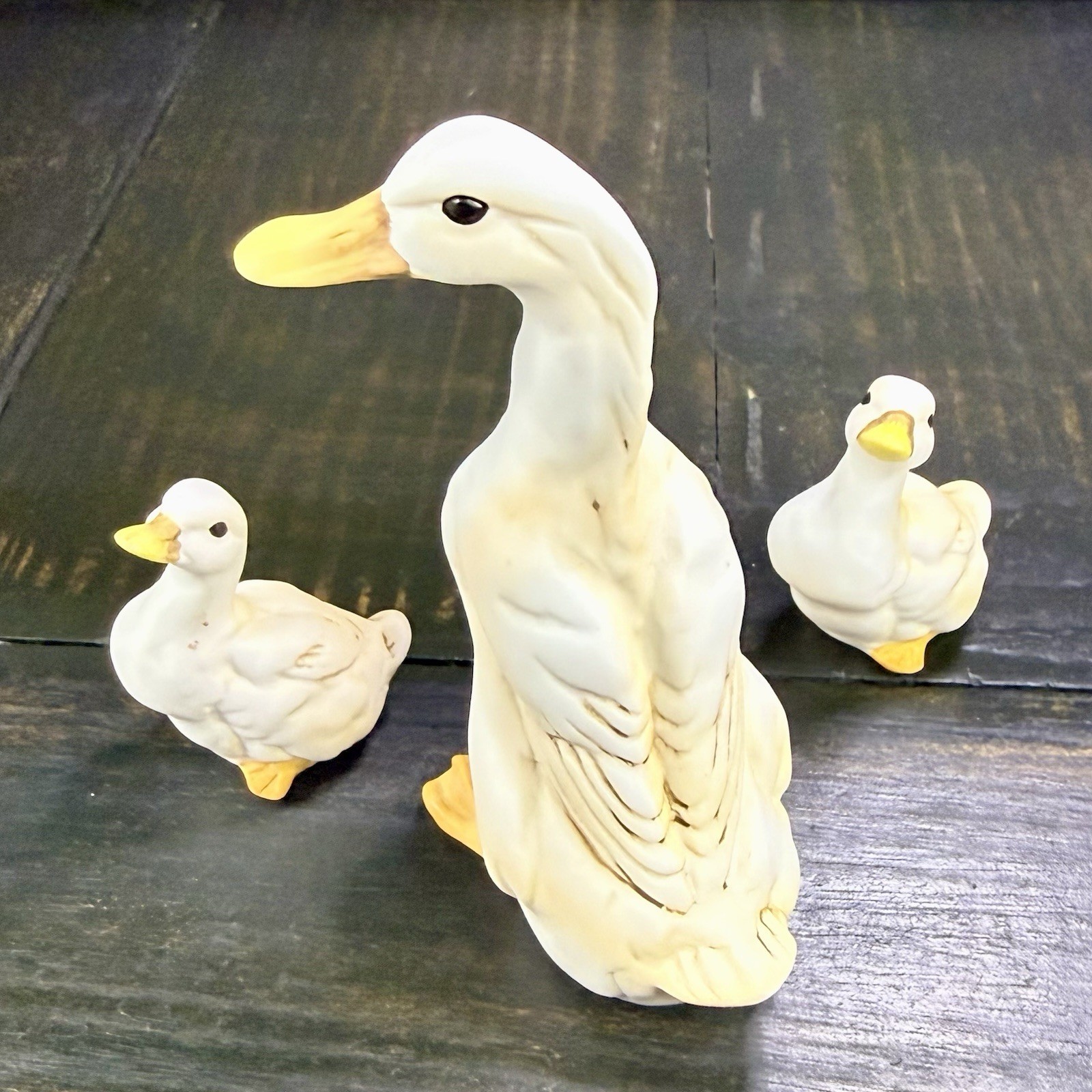 3-pc VTG Set of Duck Geese Farmhouse Figurines Made In Taiwan 3-pc VTG Set of Duck Geese Farmhouse Figurines Made In Taiwan