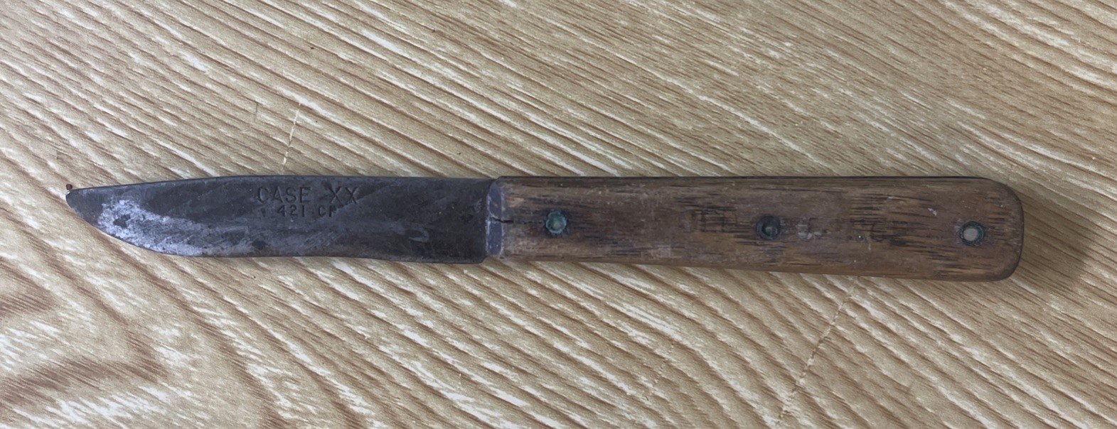Vintage Case XX 421 CP Pairing Knife Carbon Steel Old Forge Kitchen Utility Wood Vintage Case XX 421 CP Pairing Knife Carbon Steel Old Forge Kitchen Utility Wood