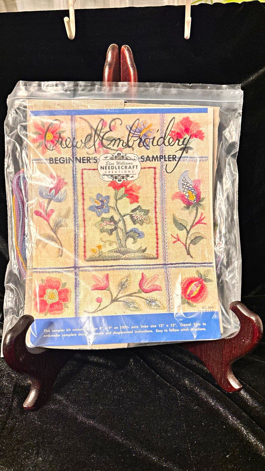Elsa Williams Needlecraft Creations Crewel Beginner Sampler Kit KC 204 Floral