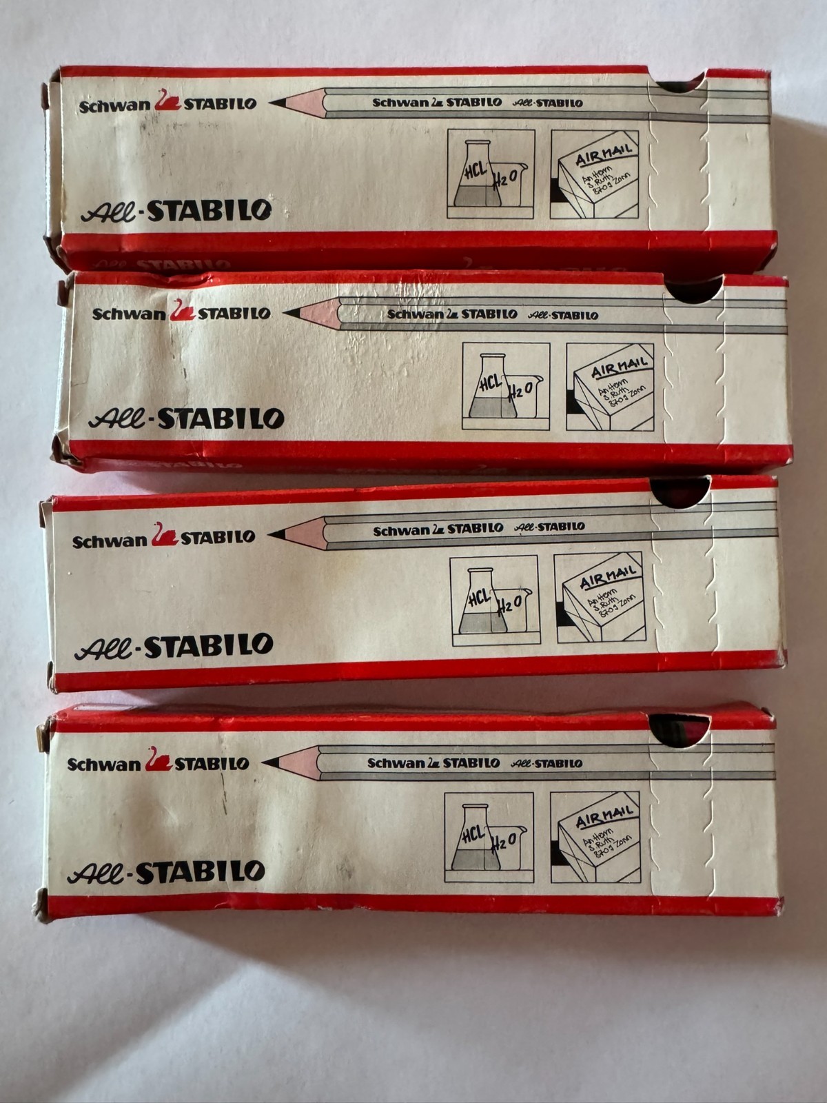 Vintage Schwan Pencils 8008 All STABILO Graphite Germany QTY 42