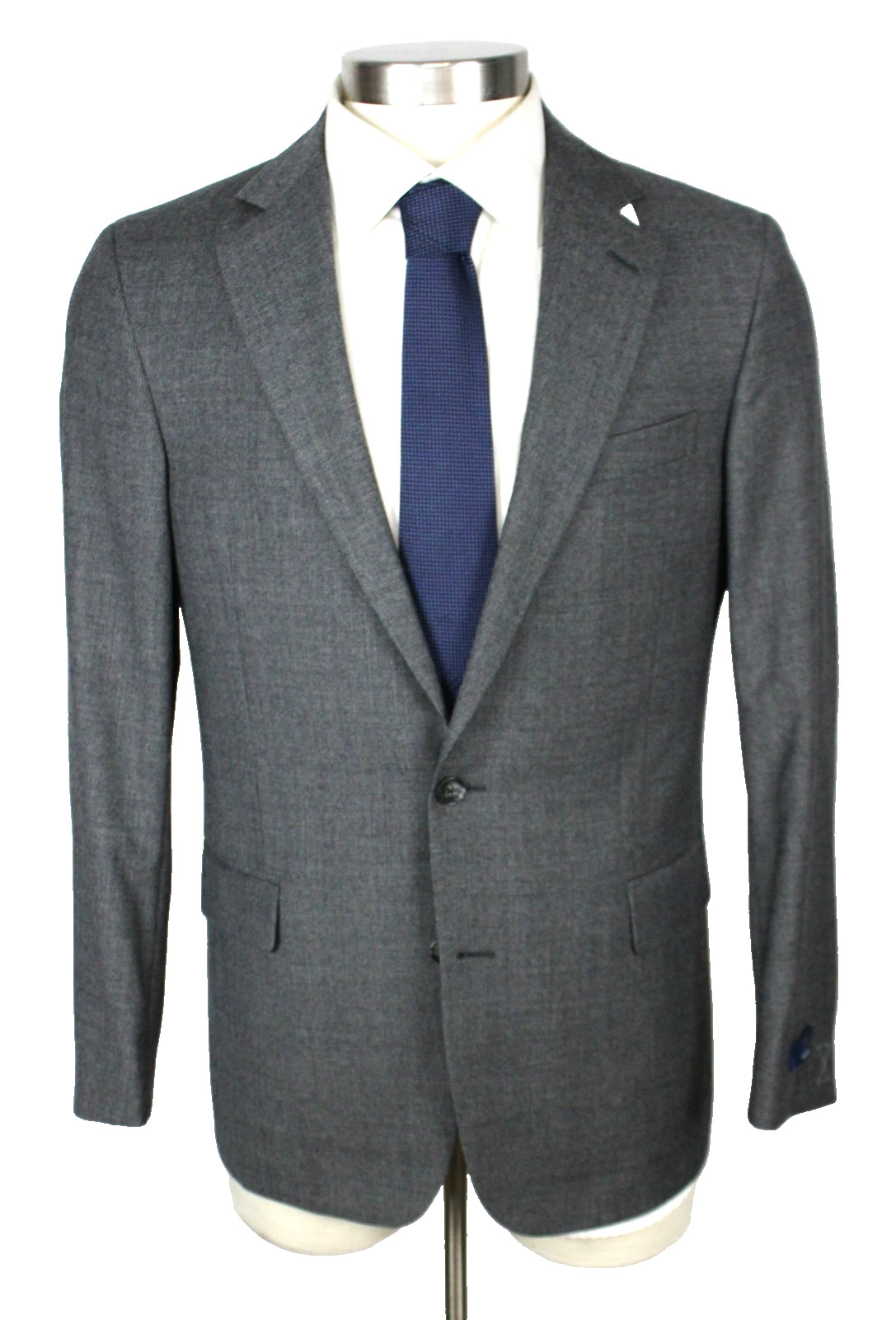 $1298 Brooks Brothers 1818 Classic Suit 38 R Mens Grey Houndstooth Wool 2 Piece